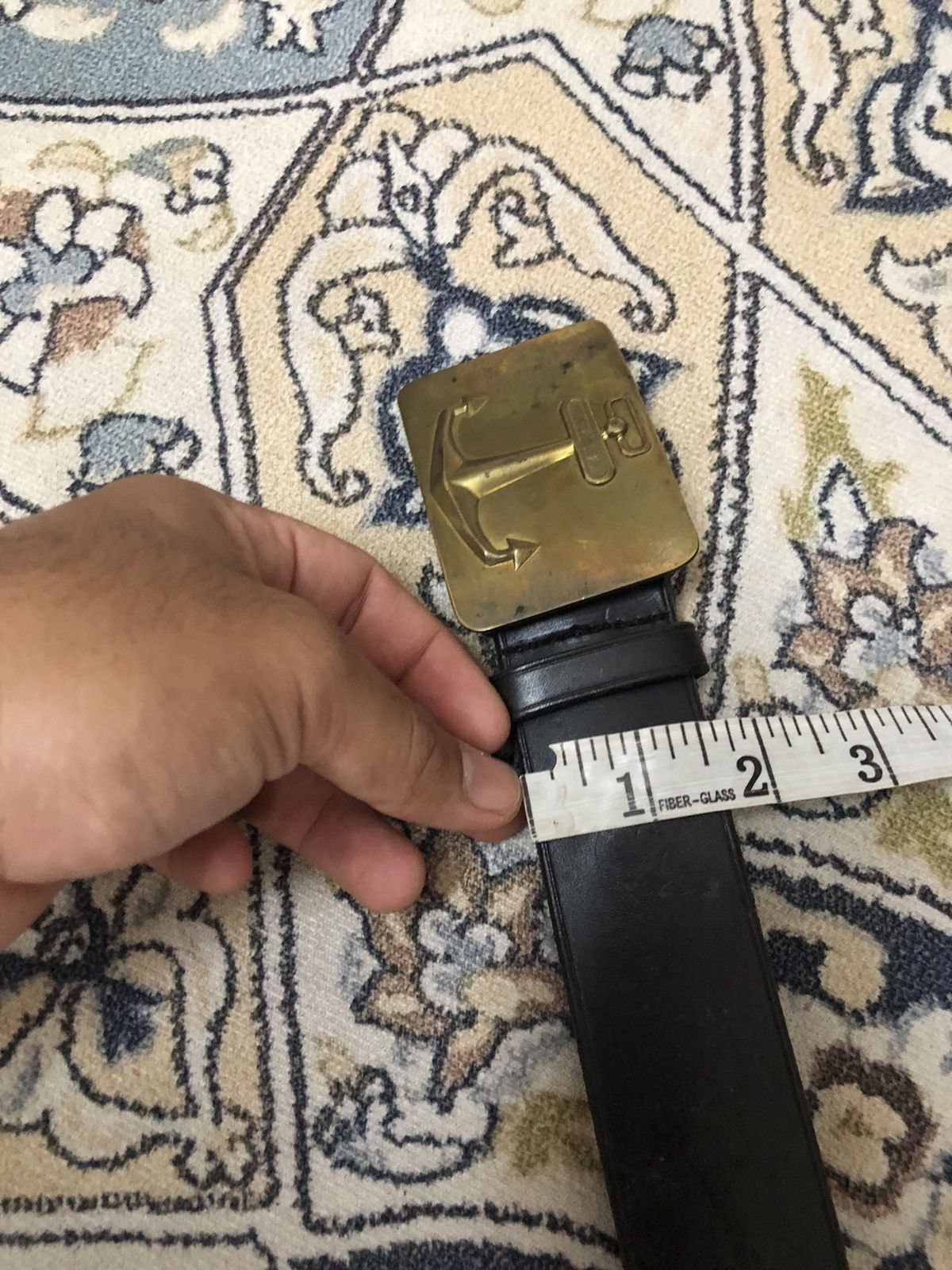 Leather Rare❗️Vintage Polo Ralph Lauren Anchor Buckle Leather Belt Size ONE SIZE - 12 Thumbnail