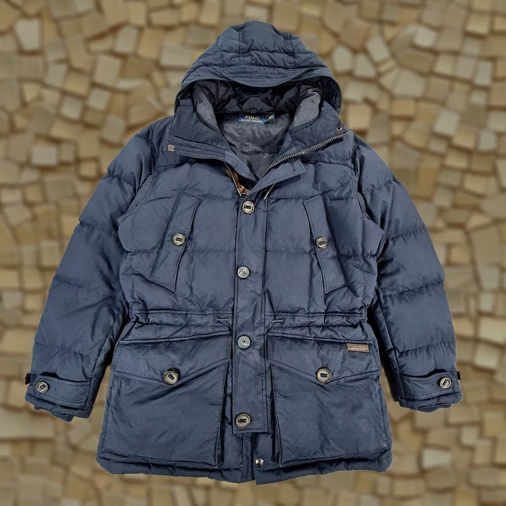 Polo Ralph Lauren Polo Ralph Lauren Mens Parka Jacket navy Blue Medium Hooded Down Fill Casual Winter Size US M / EU 48-50 / 2 - 1 Thumbnail