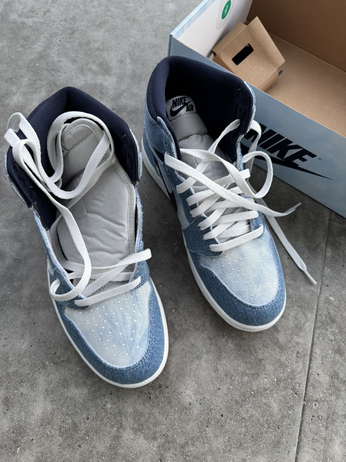 Jordan Brand × Nike Jordan 1 high og Denim Size US 9 / EU 42 - 5 Thumbnail