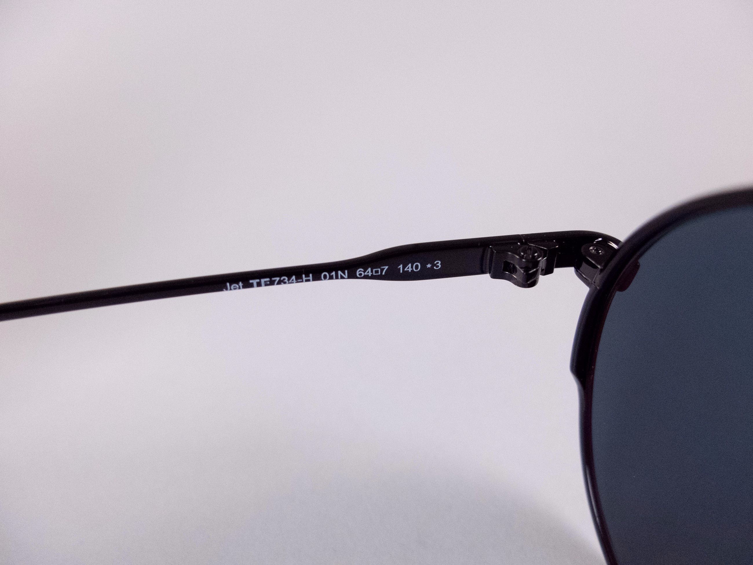 Tom Ford TOM FORD Jet black aviator pilot sunglasses UV protect. 64mm Size ONE SIZE - 7 Thumbnail