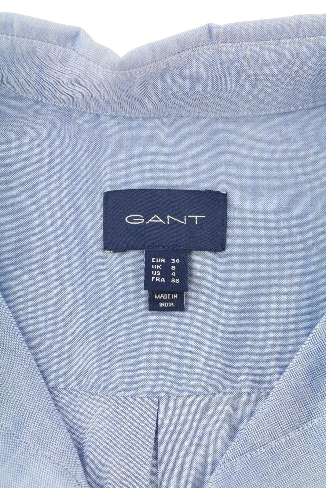 Gant AIR OXFORD EU34 Blue Button-Down Collar Shirt 85120 Size XS / US 0-2 / IT 36-38 - 6 Thumbnail