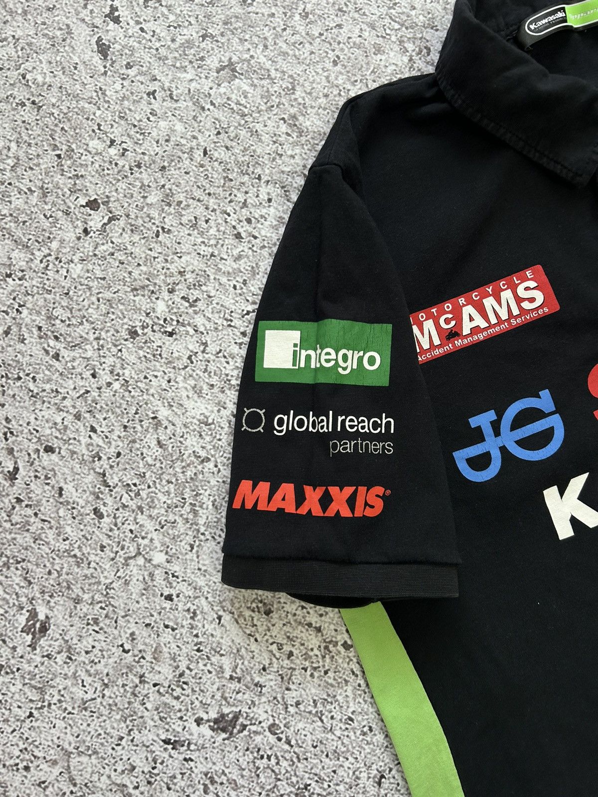 Vintage Motorcycle Kawasaki Dams Global Reach Partners T-Shirt Size US M / EU 48-50 / 2 - 8 Thumbnail