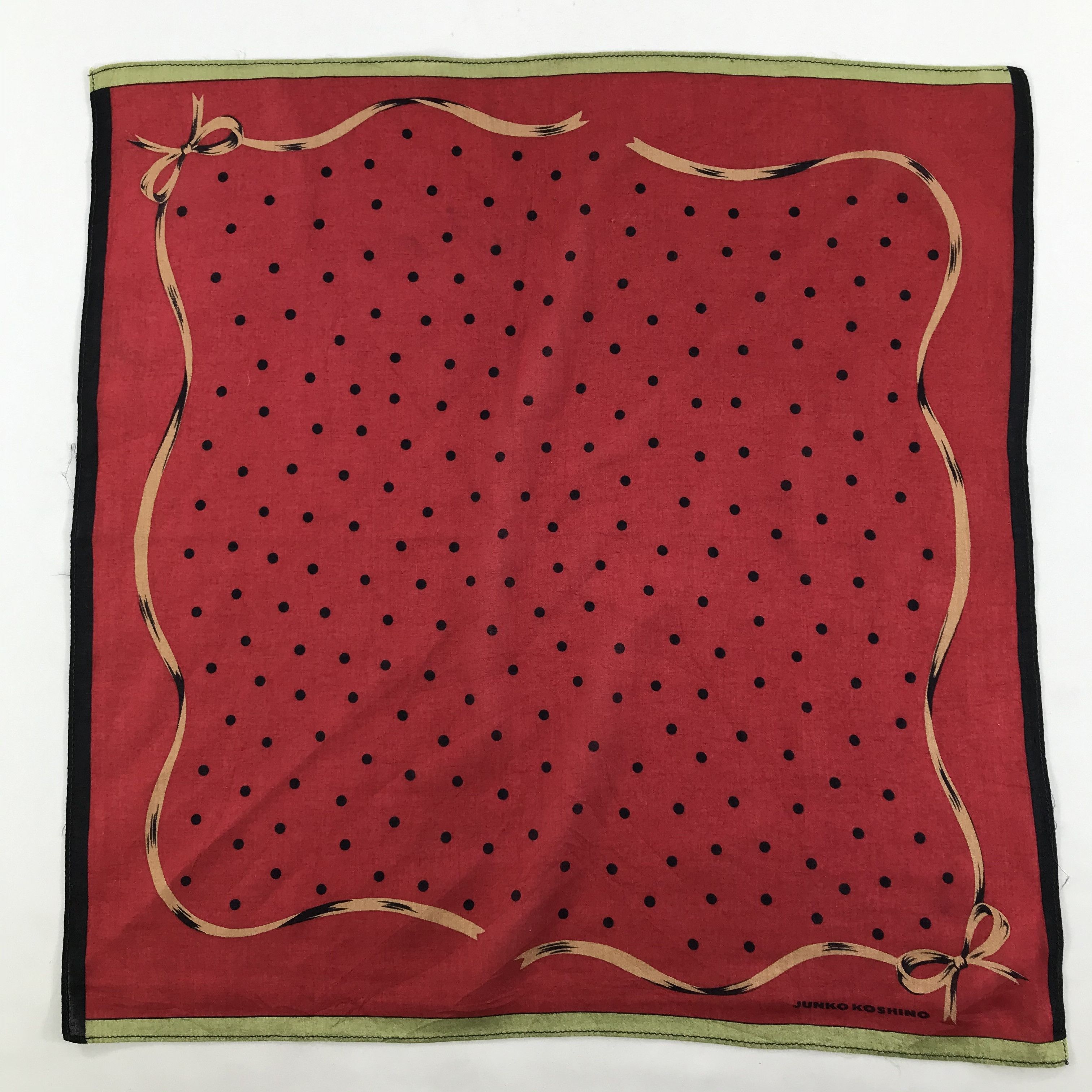 Mr. Junko × Vintage Junko Koshino Bandana / Handkerchief / Neckerchief - S1432 Size ONE SIZE - 1 Thumbnail