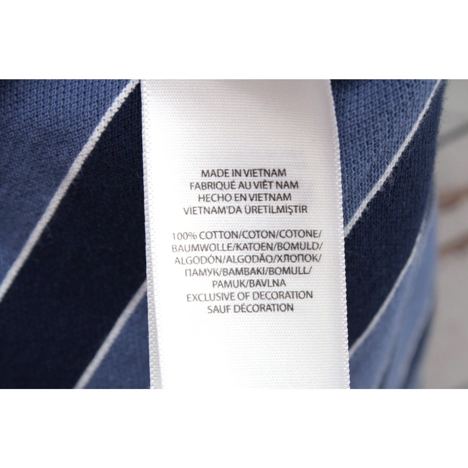 Polo Ralph Lauren Polo Ralph Lauren Shirt Mens Large Classic Fit Blue Striped Logo Rugby Long Tail Size US L / EU 52-54 / 3 - 6 Thumbnail
