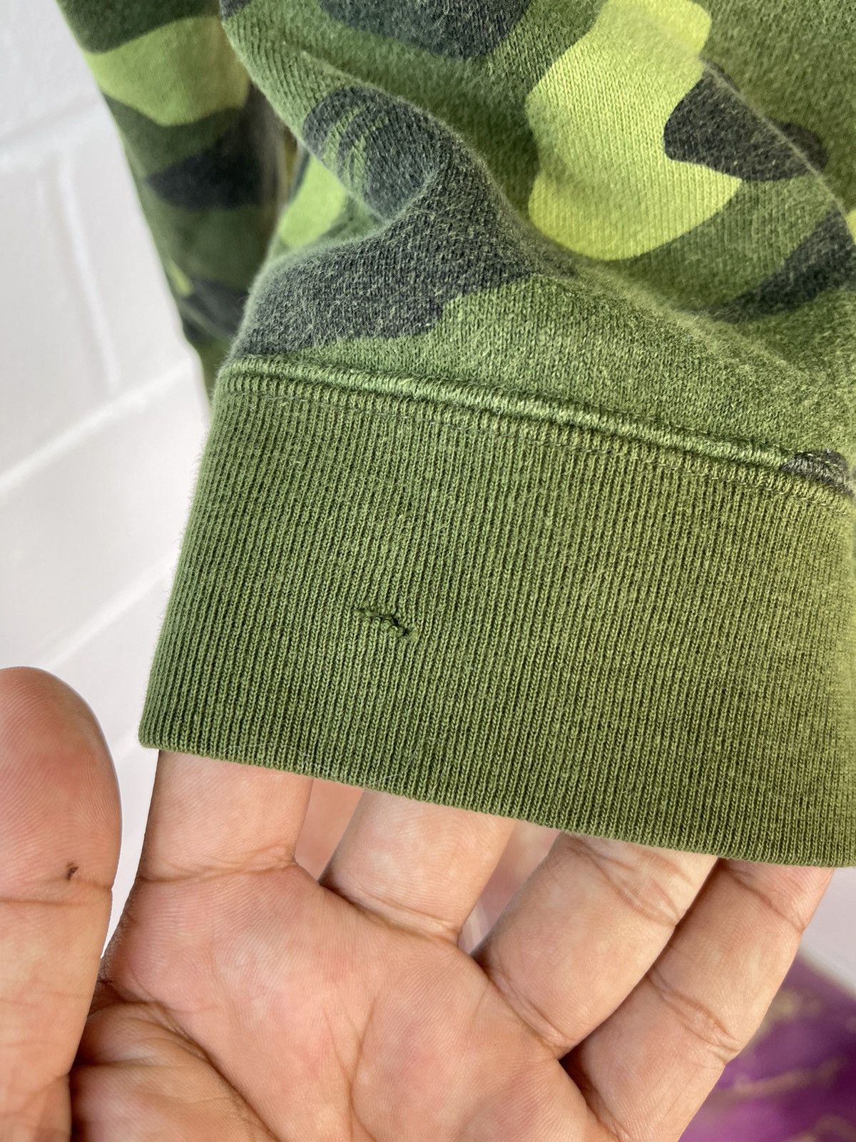 Bape × Nigo Bape 1st Green Camo Full Zip Hoodie Size XS / US 0-2 / IT 36-38 - 11 Thumbnail