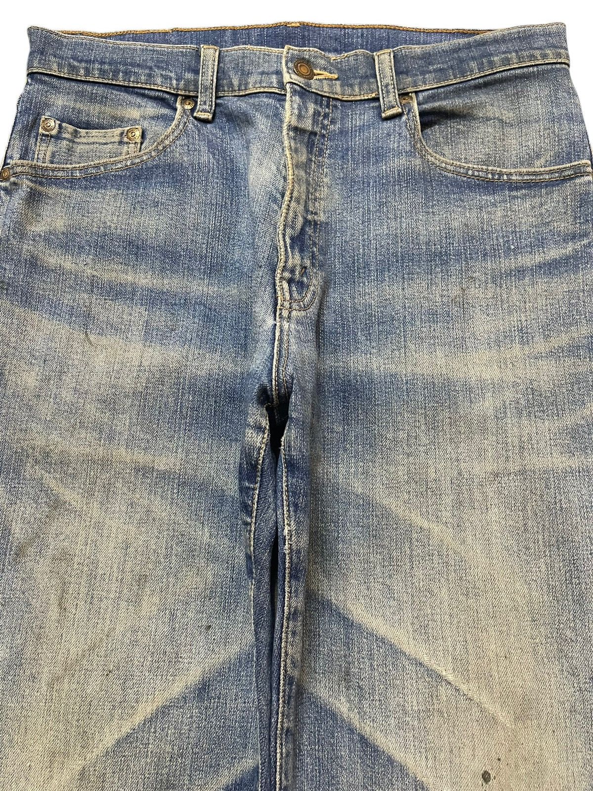 JNCO Vintage Japanese Brand Mud Faded Wash Style Baggy Jeans Size US 31 - 3 Thumbnail