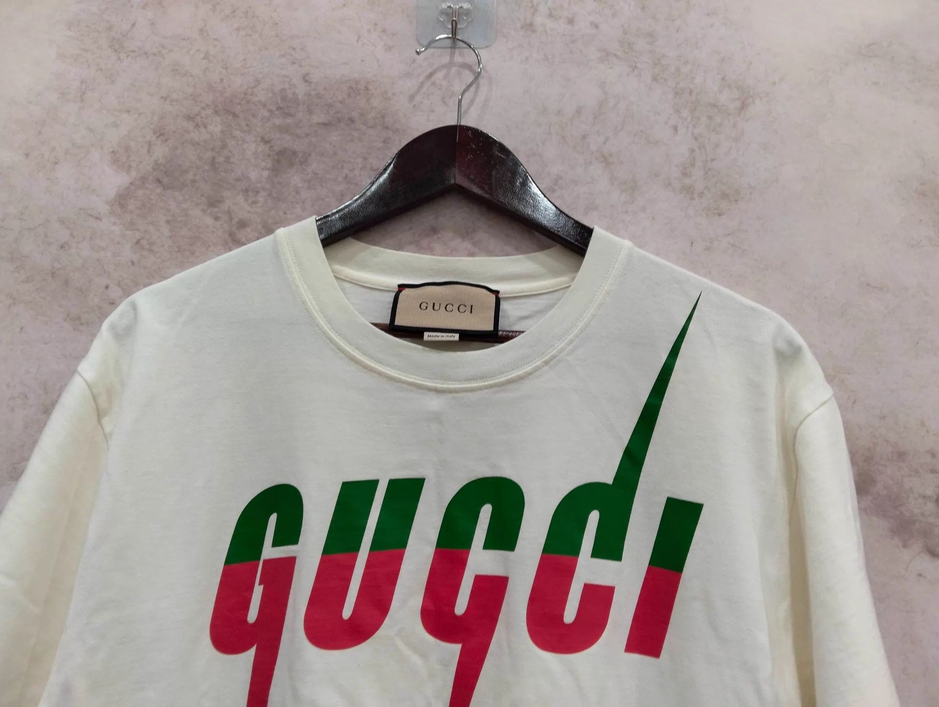 Gucci Gucci White Blade Lightning S/S Crew Tee L Size US L / EU 52-54 / 3 - 2 Thumbnail