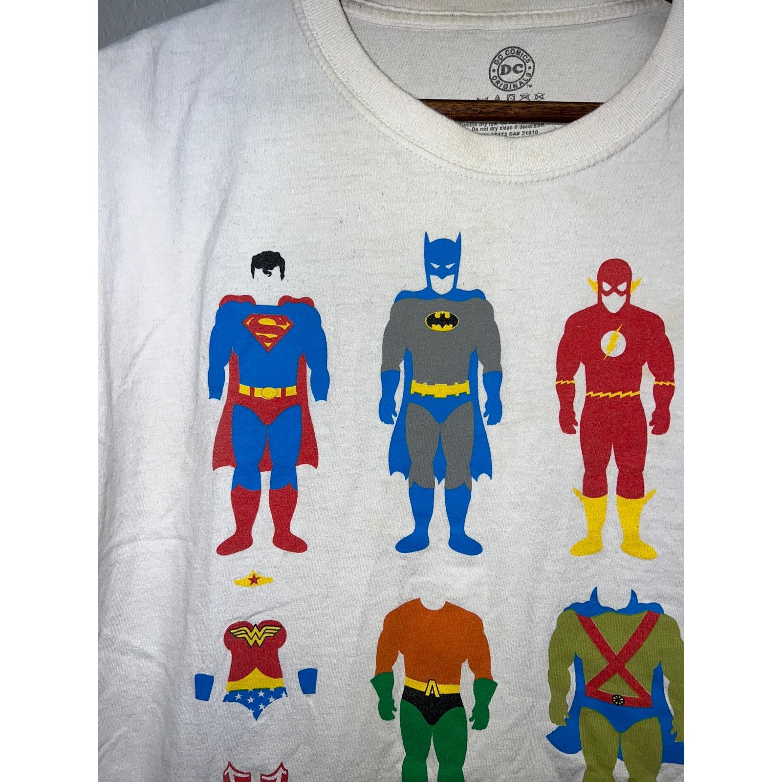 DC Comics DC Comics Superhero Shirt Super Hero White Tee Graphic Large Size US L / EU 52-54 / 3 - 2 Thumbnail