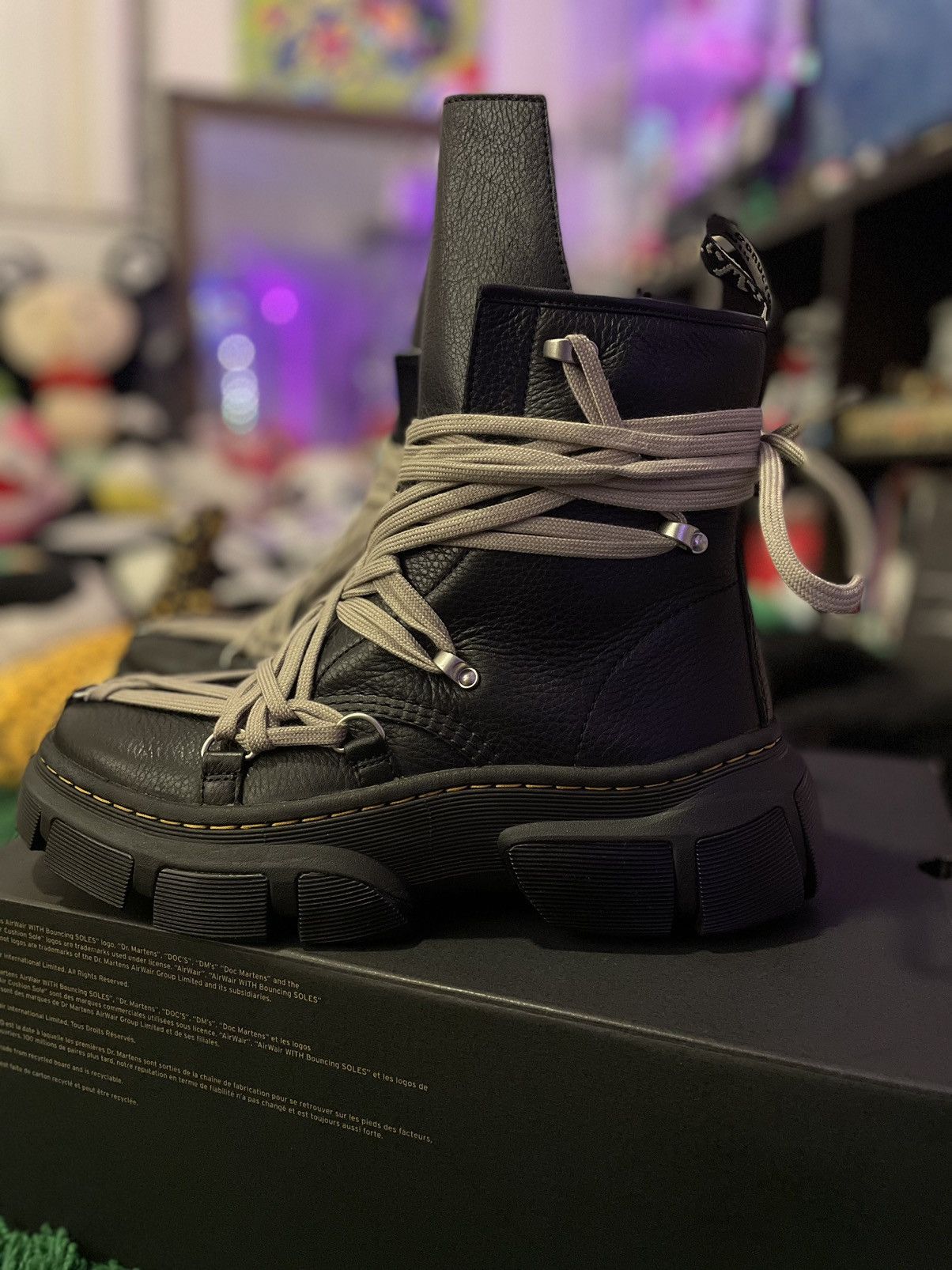 Dr.Martens × Rick Owens 1460DMXLMegaLace Rick Owens x Dr. Martens 