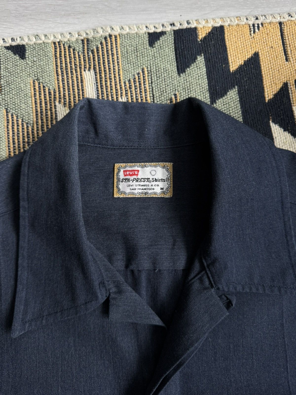 Levi's Vintage Levi’s Sta-Prest Button Up Shirt Size US M / EU 48-50 / 2 - 9 Thumbnail