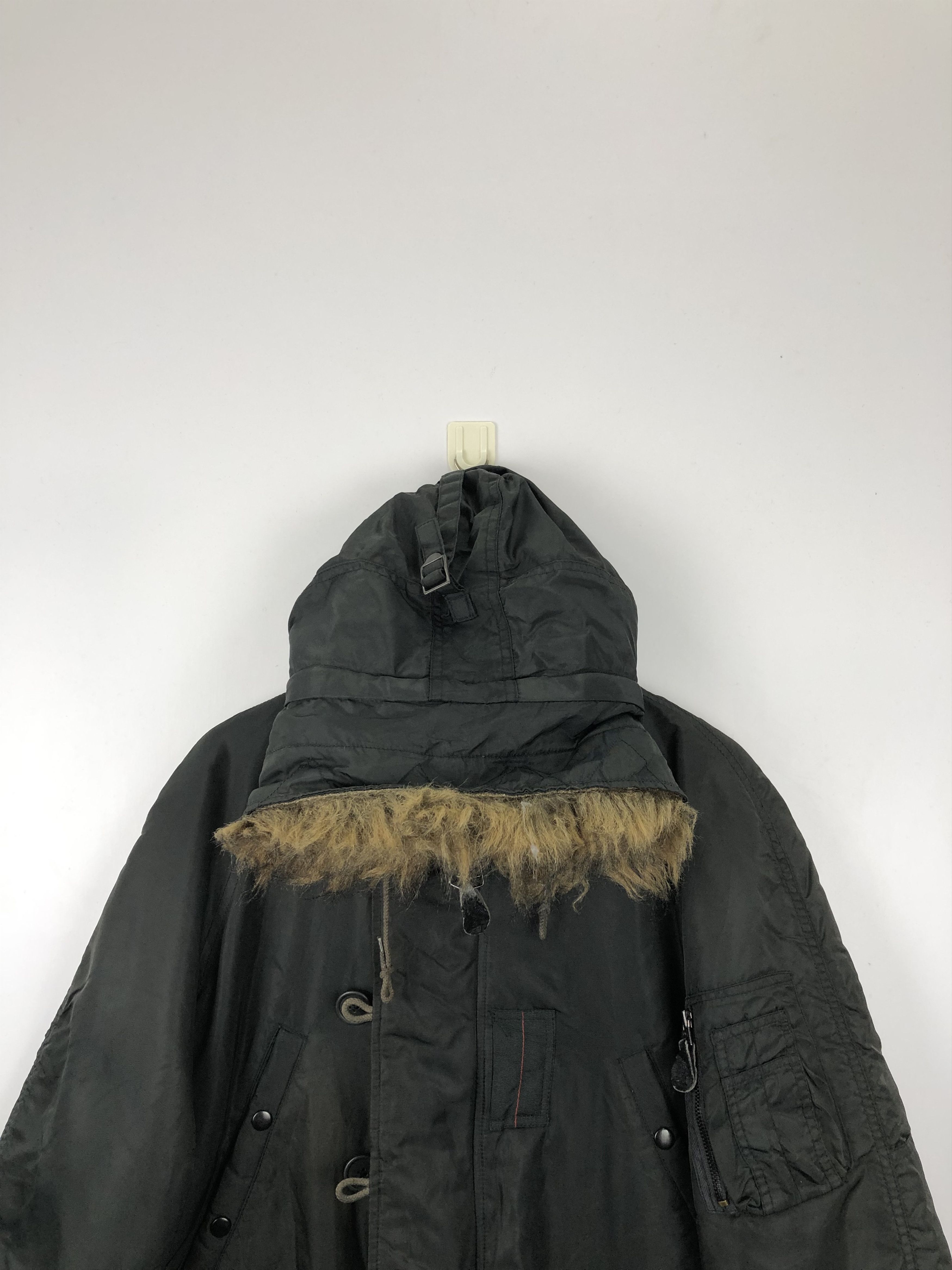 Avirex Vintage 90s Avirex Military Hoodie Sherpa Bomber Jacket Size US M / EU 48-50 / 2 - 3 Thumbnail