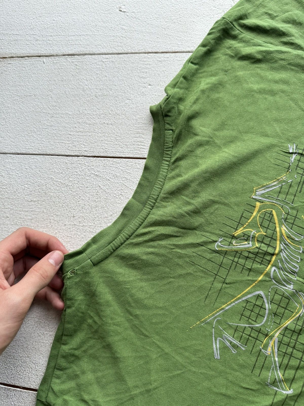 Arc'teryx 🚨ARCTERYX DISTRESSED GREEN TEE WITH BIG LOGO OUTDOOR Size US M / EU 48-50 / 2 - 5 Thumbnail