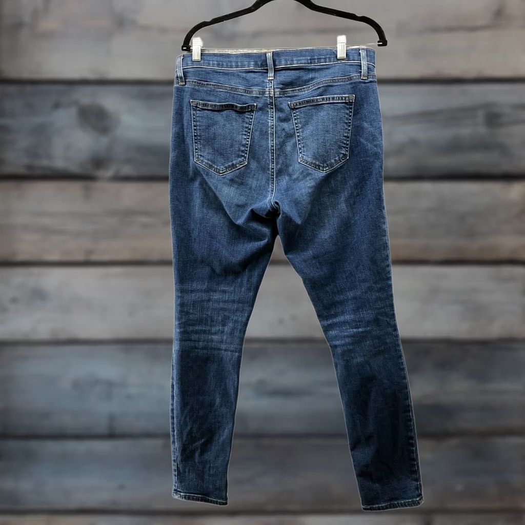 Gap Gap True Skinny Mid Rise Jeans Womens 32R Blue Medium Wash Indigo Denim 5-Pocket Stretch Slim Shirt? Size 24" / US 00 / IT 34 - 1 Thumbnail