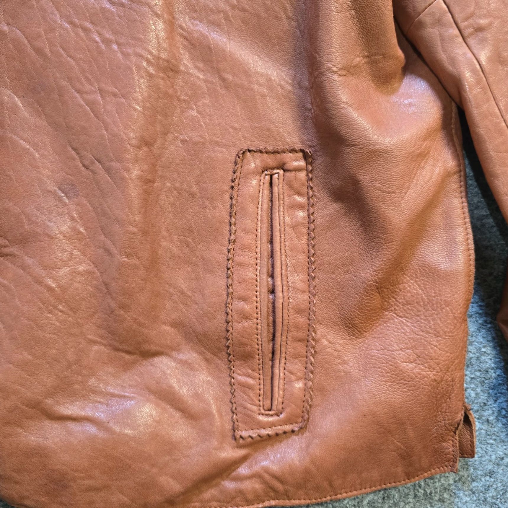 J. Jill VINTAGE J Jill Jacket Women XL Brown Leather Button Pockets Capsule Classic Size XL / US 12-14 / IT 48-50 - 4 Thumbnail
