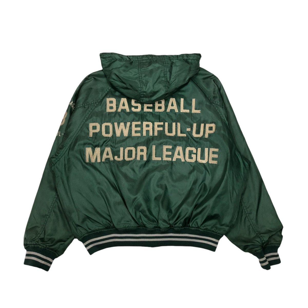 Japanese Brand 🔥SPORTSWEAR BOMBER JACKET MAJOR LEAGUE SPELL OUT BACK HIT Size US M / EU 48-50 / 2 - 1 Thumbnail
