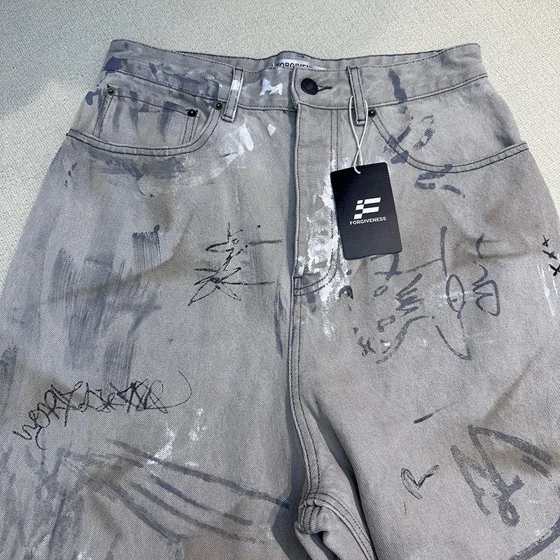 Japanese Brand × Vintage Graffiti printed jeans Size US 34 / EU 50 - 3 Thumbnail