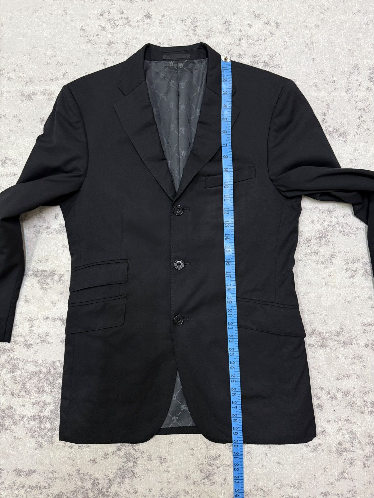 Burberry Burberry Super 120s Monogram Lined Black Blazer Coat Size US S / EU 44-46 / 1 - 18 Thumbnail