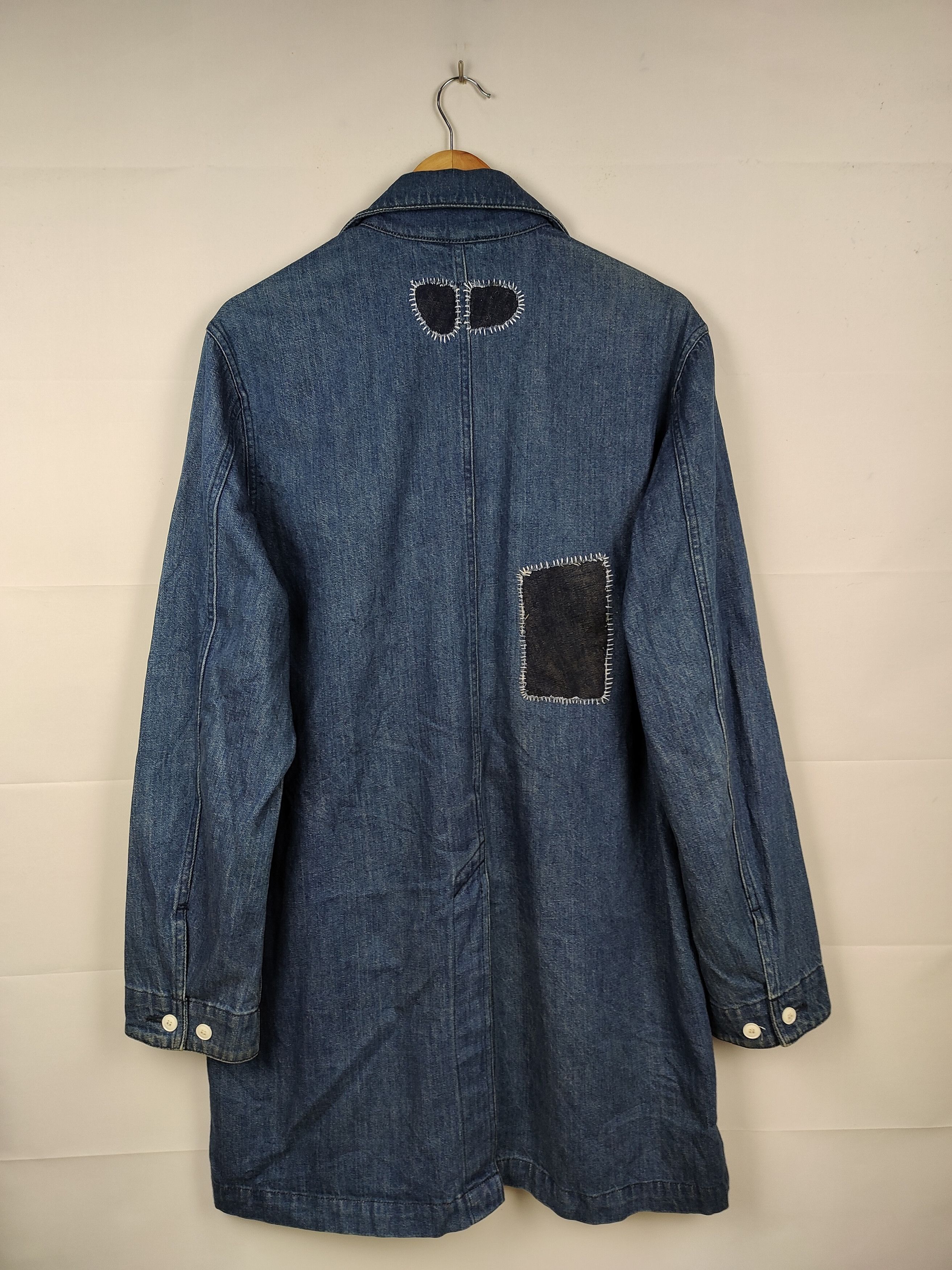 Issey Miyake × Tsumori Chisato Vintage Tsumori Chisato Denim Long jacket Patches custom Size US M / EU 48-50 / 2 - 4 Thumbnail