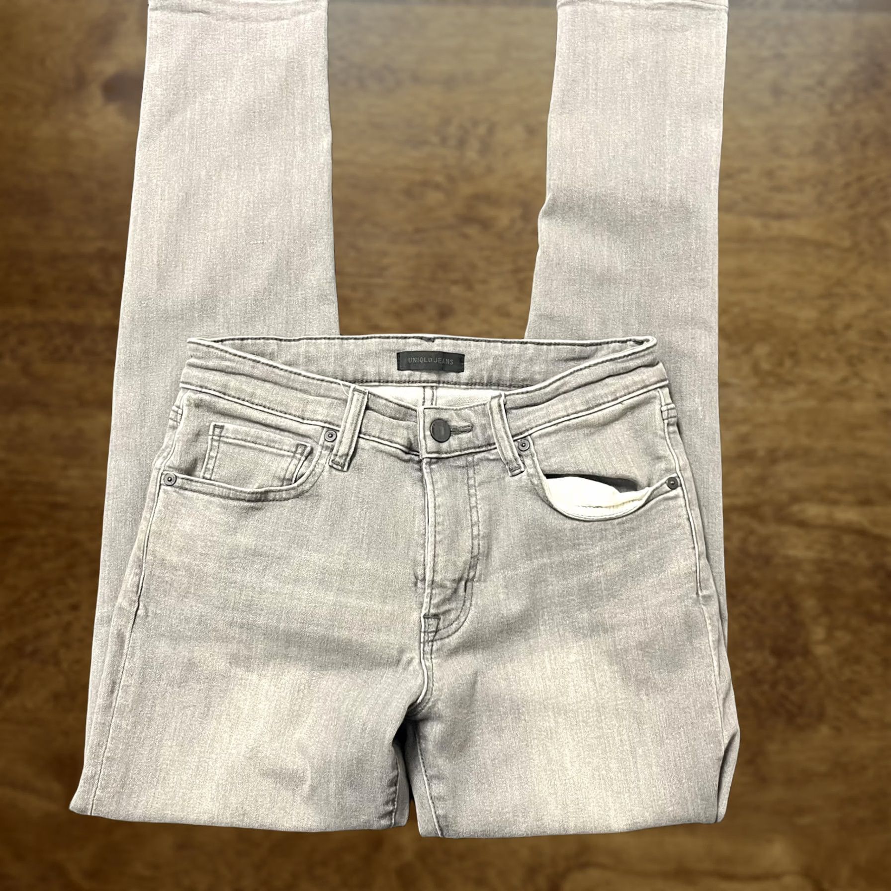 Uniqlo Uniqlo Womens Jeans Gray Skinny Stretch Denim Pants Casual Mid Rise Size 27" / US 4 / IT 40 - 1 Thumbnail