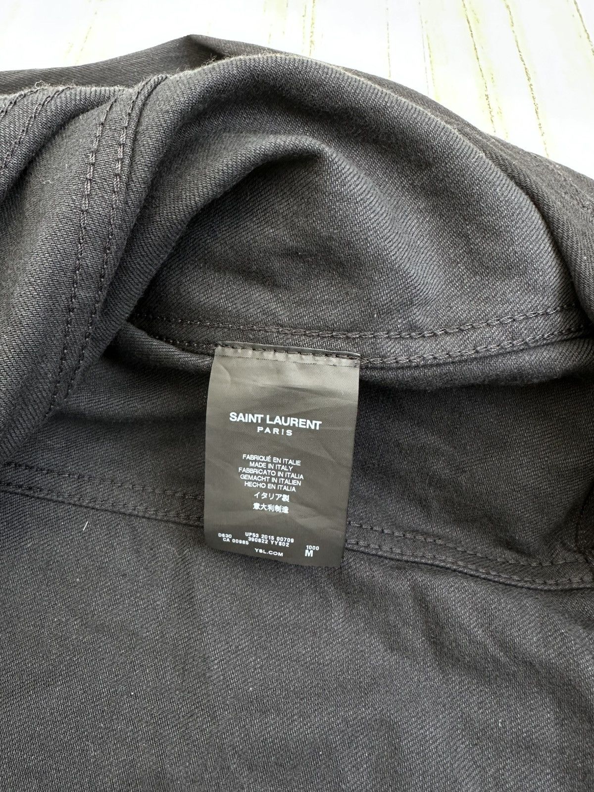 Saint Laurent Paris Saint Laurent Paris Denim Jacket black Size US M / EU 48-50 / 2 - 7 Thumbnail