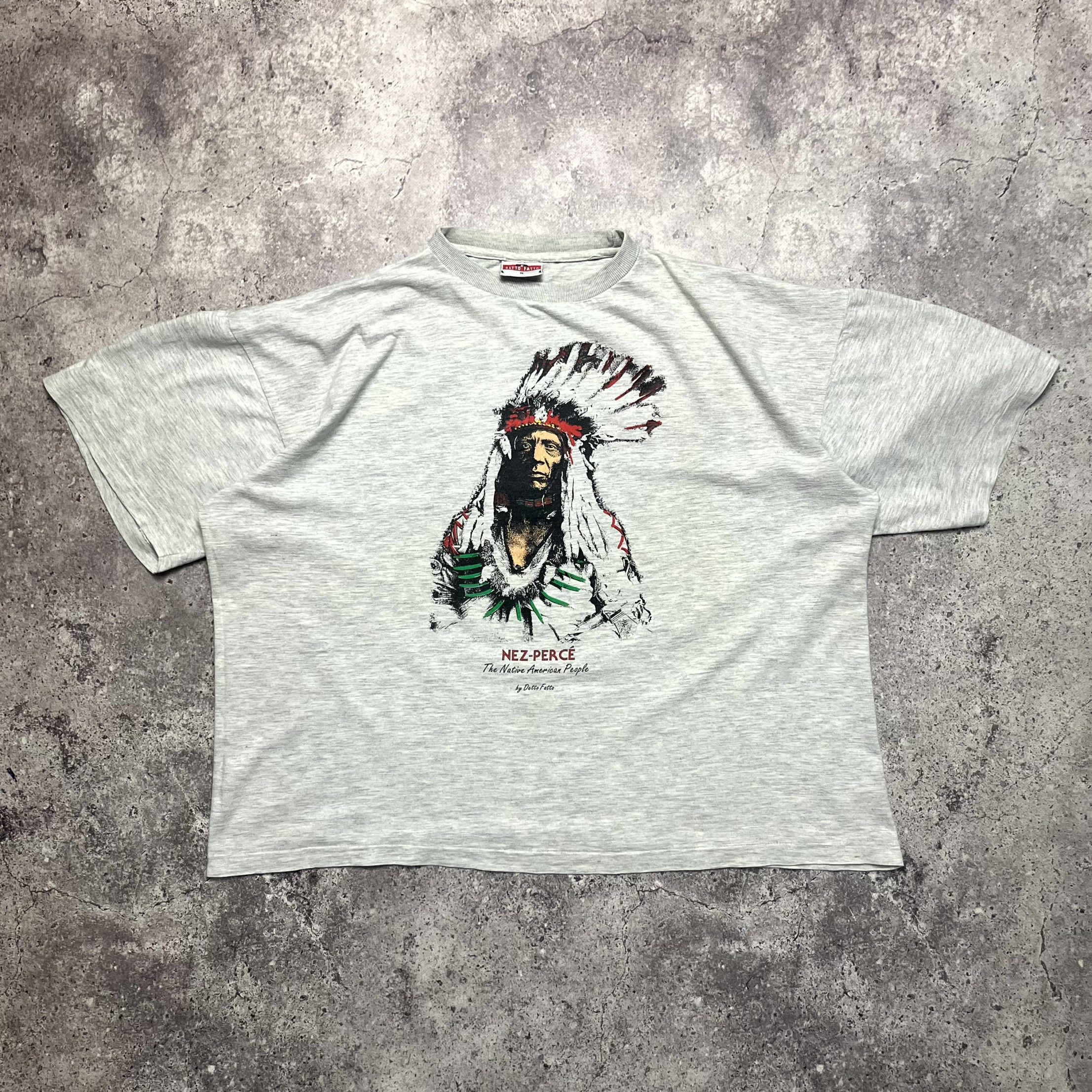 Vintage Vintage Native American Grey Boxed T-Shirt Size M Size US M / EU 48-50 / 2 - 1 Thumbnail