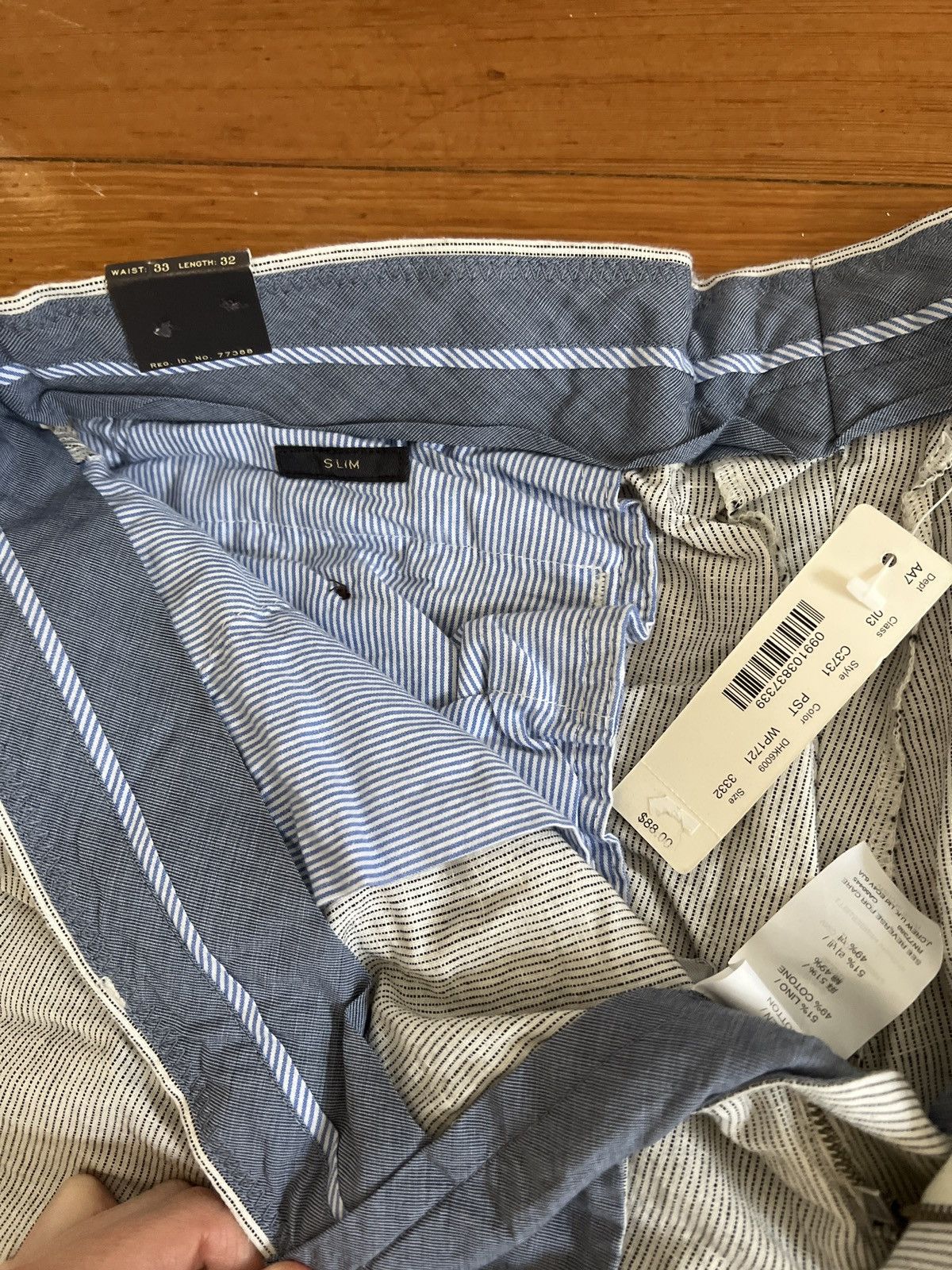 J.Crew NWT J. Crew Bowery Slim Linen Pants Size US 33 - 2 Thumbnail