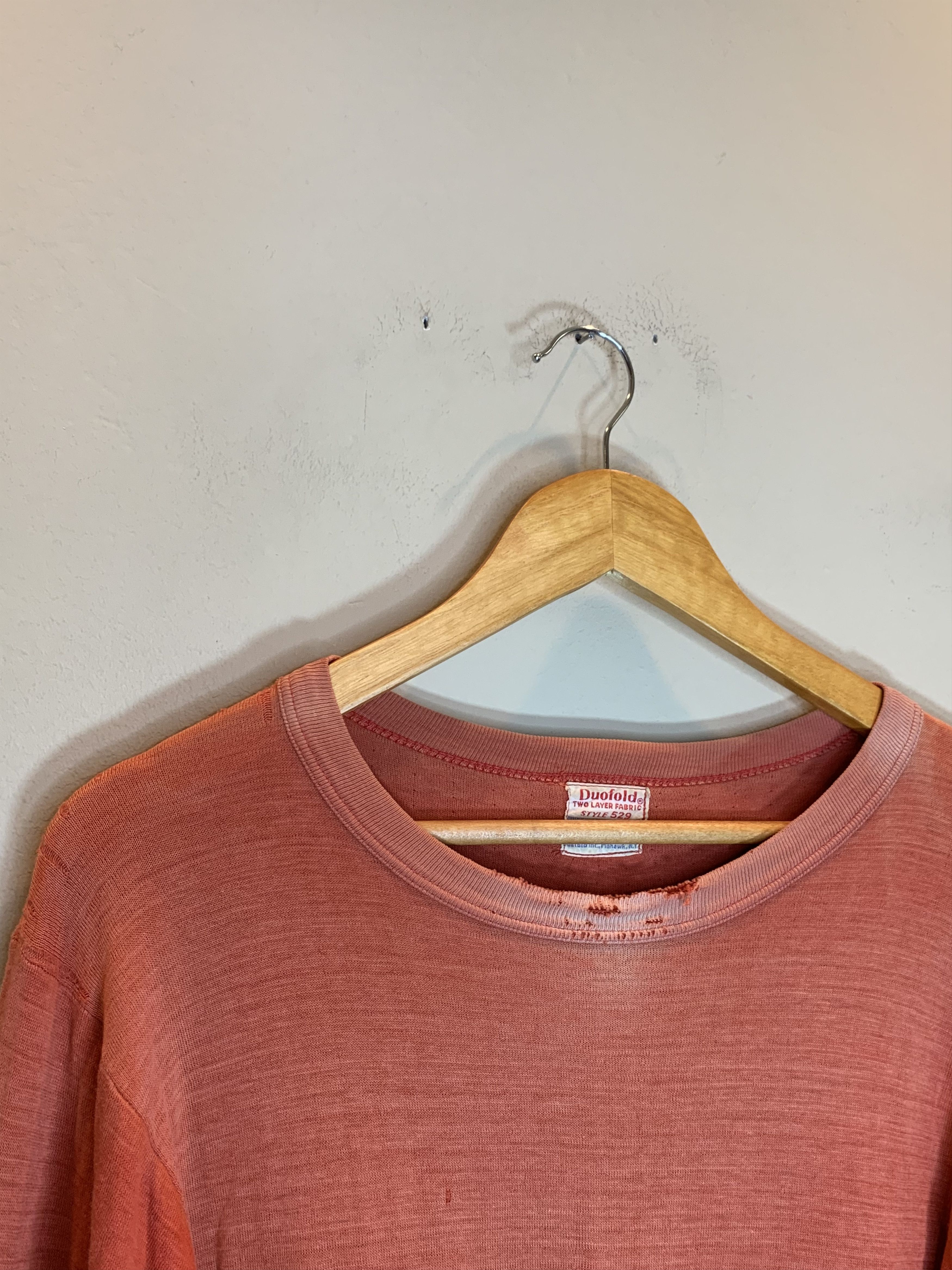 Vintage *RARE* Vintage 50’s Duofold Style 529 Faded Smoked Out Shirt Size US M / EU 48-50 / 2 - 7 Thumbnail