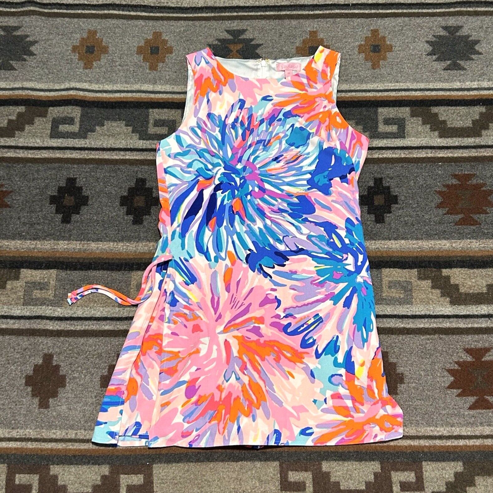 image of Lilly Pulitzer Donna Romper Off Tropic Women’S Size 00 Sleeveless Floral Euc D3 in White, Women's