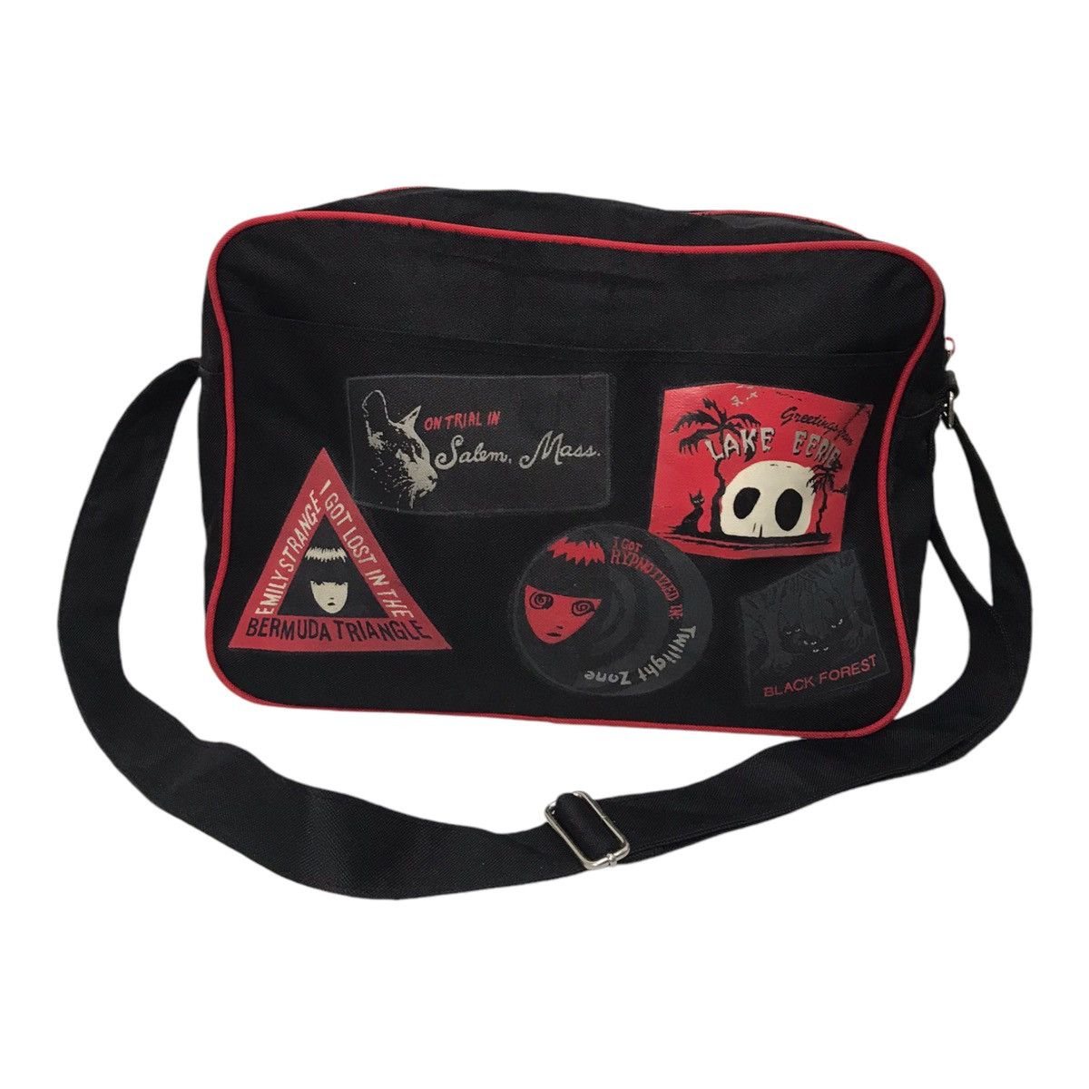 Anime × Japanese Brand × Vintage Emily Have Bad Trip Vintage Messenger Black Sling Bag Size ONE SIZE - 3 Thumbnail