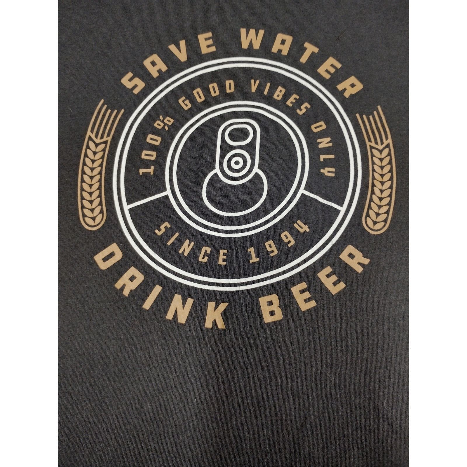 Old Navy Old Navy Men’s Black Save Water Drink Beer Graphic T‑Shirt Size US S / EU 44-46 / 1 - 2 Thumbnail