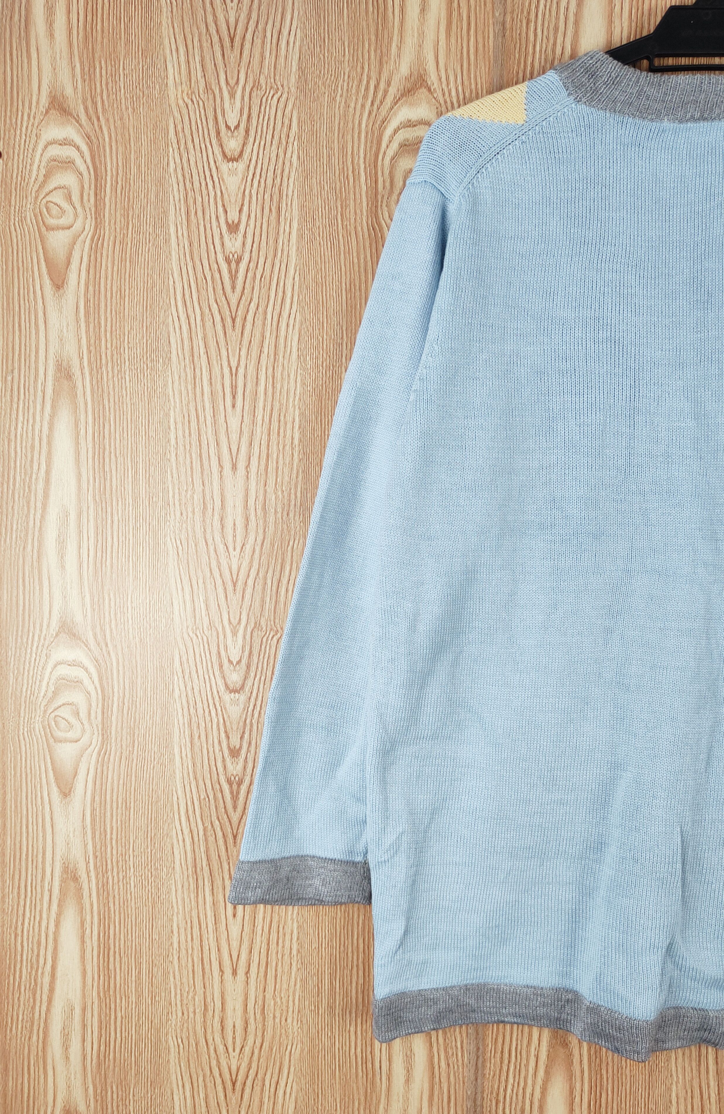 Japanese Brand J.Ates Blue Knitwear Cardigan #W038 Size US L / EU 52-54 / 3 - 9 Thumbnail