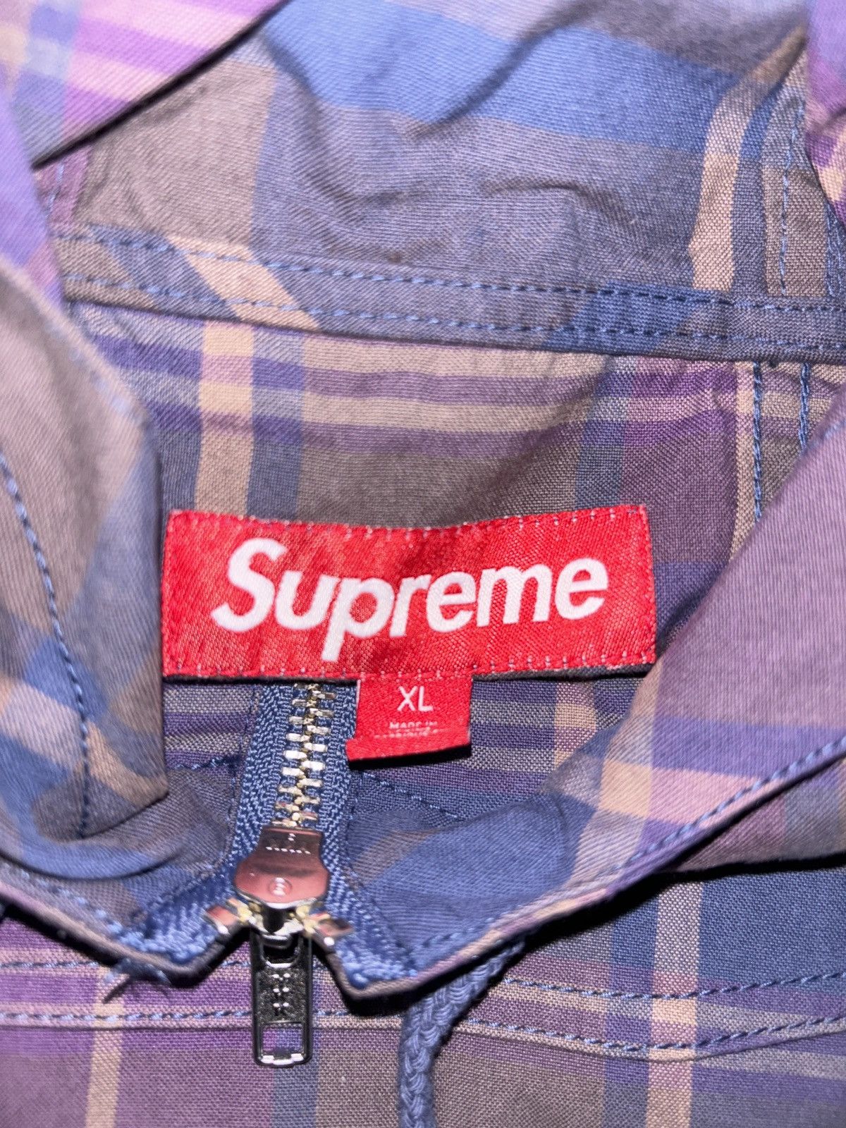 Supreme Supreme Cotton Utility Anorak Plaid | Grailed