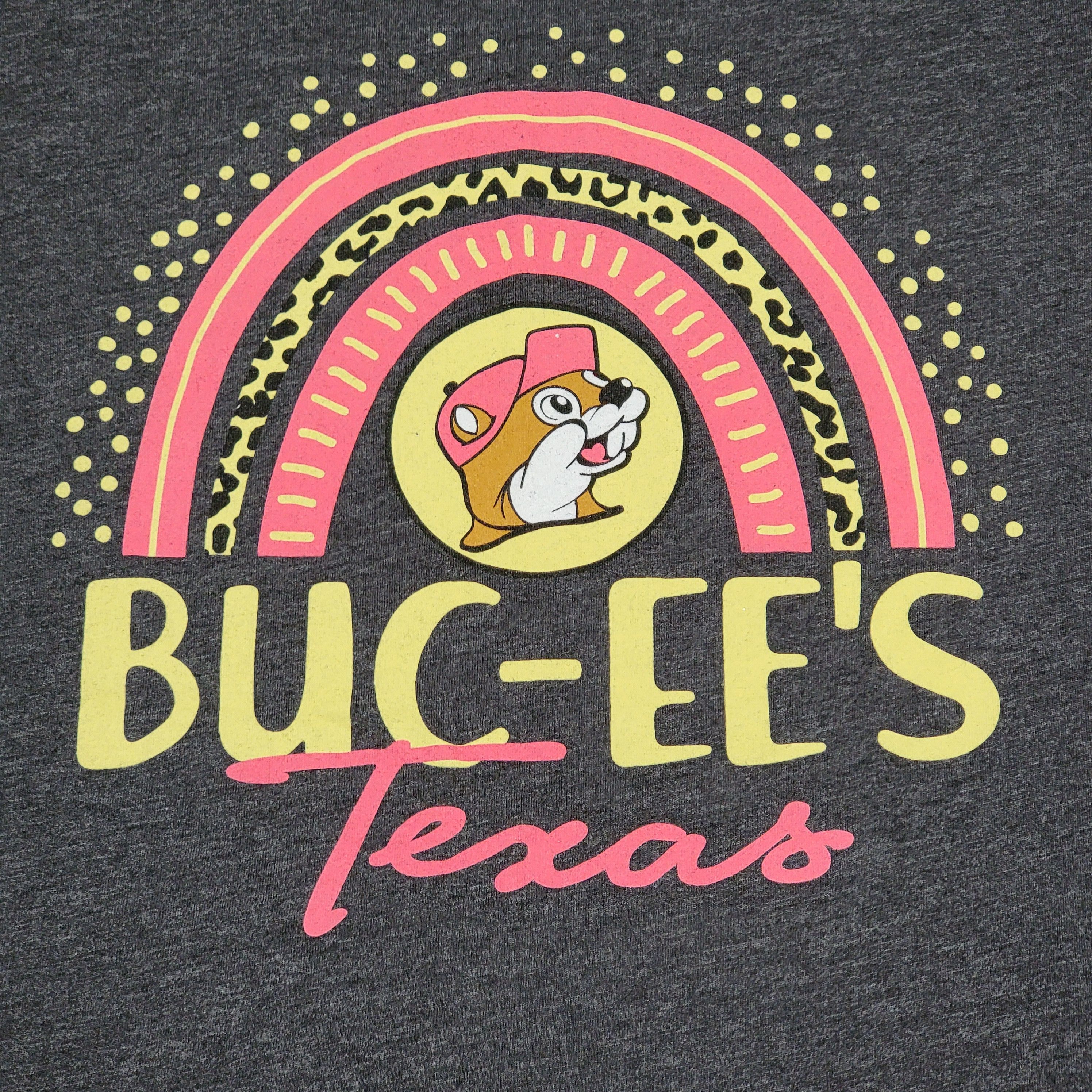 Other Buc-ee's SS Dark Grey Tee Pink Rainbow "Texas" - Size AXL Size XL / US 12-14 / IT 48-50 - 2 Thumbnail