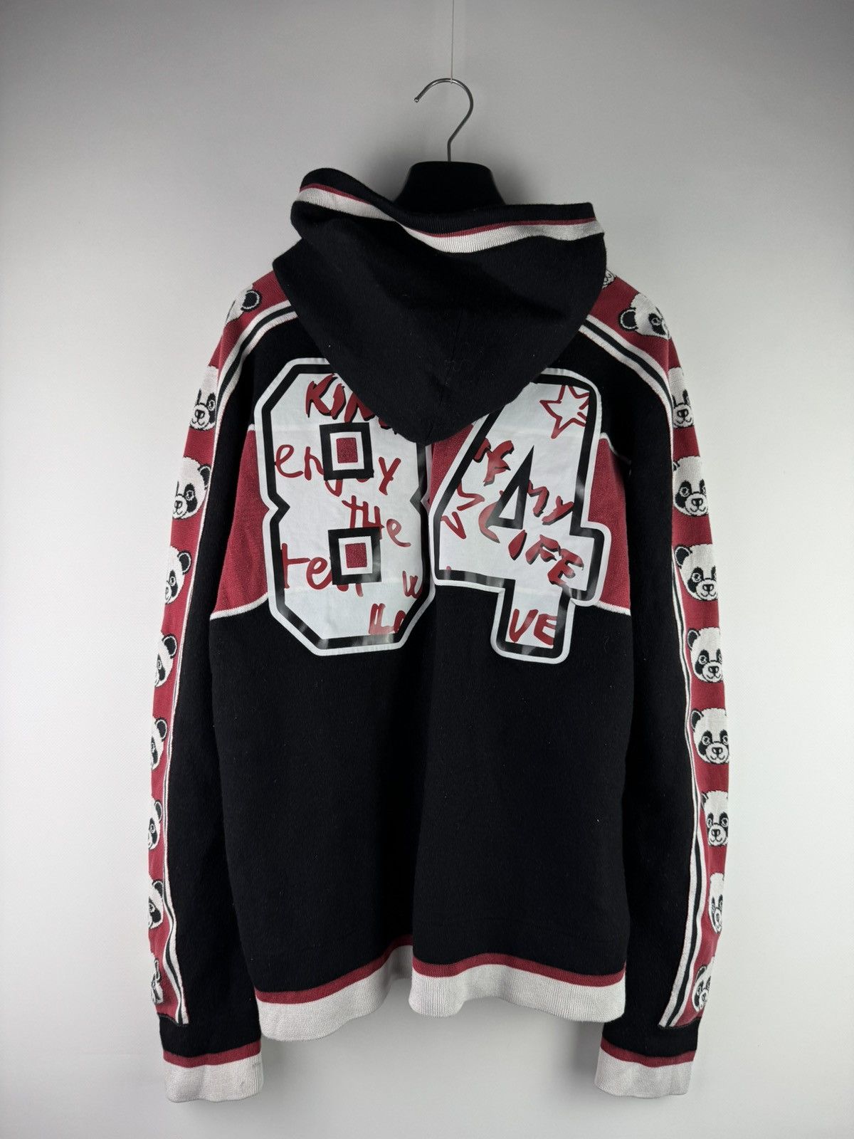 Dolce & Gabbana Dolce & Gabbana Panda Wool Khit Hoodie Black Size US S / EU 44-46 / 1 - 2 Thumbnail