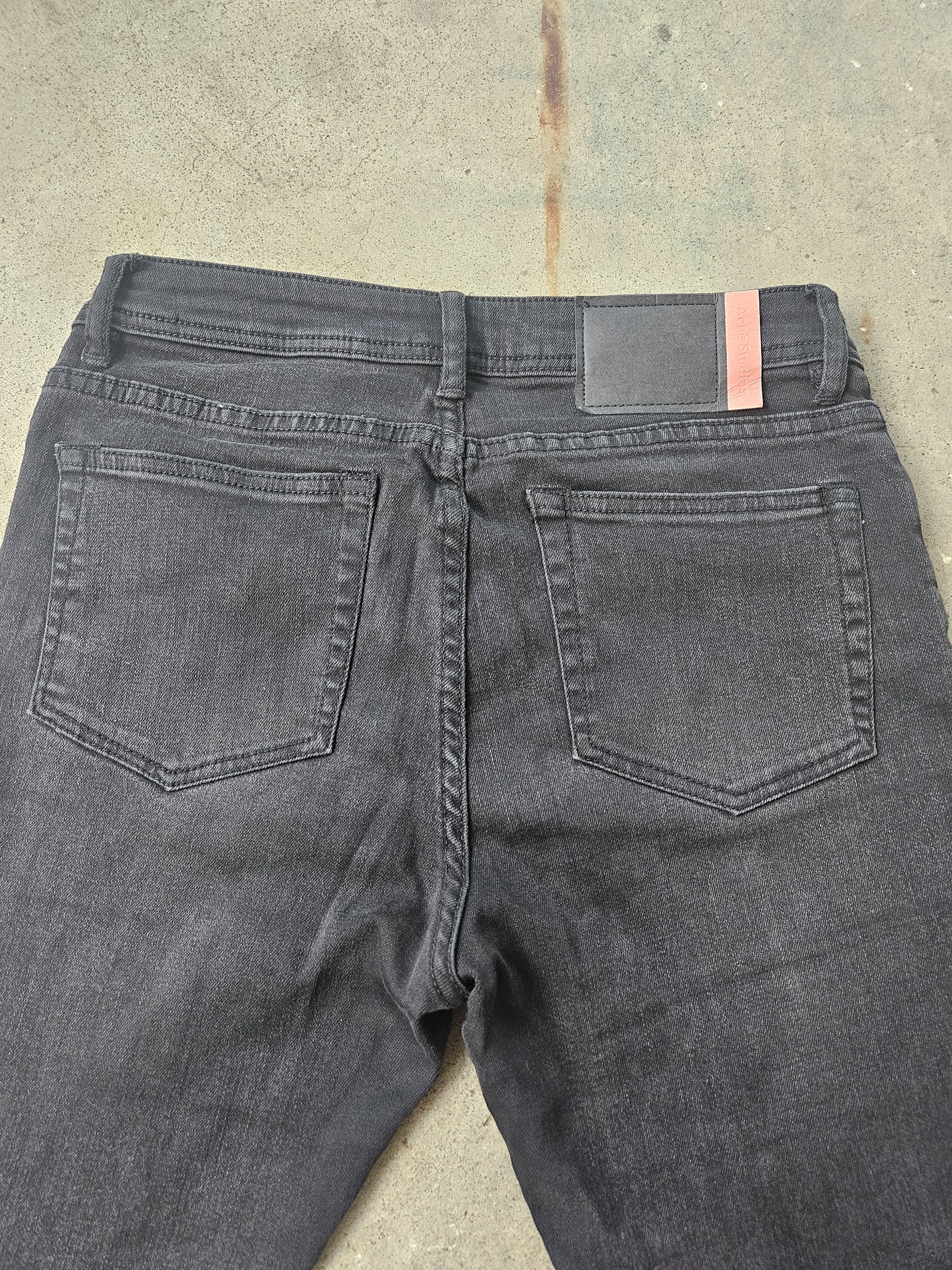 Acne Studios Blå Konst Climb Dark Blue Black Denim Jeans Size US 28 / EU 44 - 3 Thumbnail