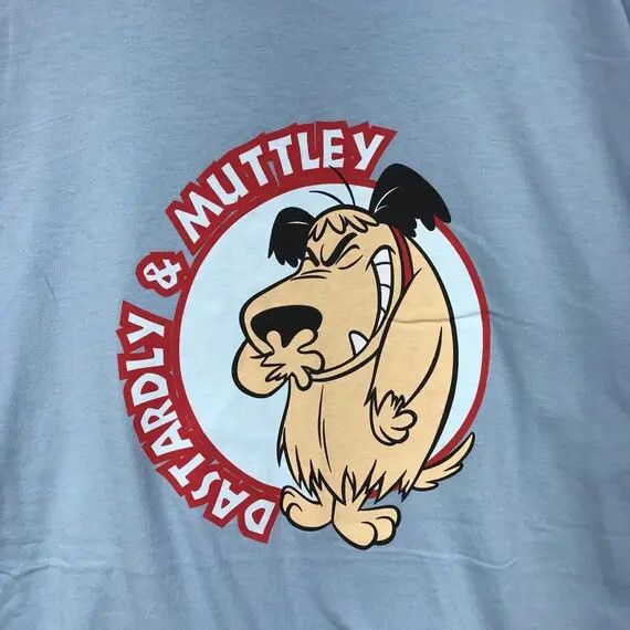 Cartoon Network × Vintage Vtg DASTARDLY MUTTLEY WACKY Races Tee Shirt Hanna Barbera Size US M / EU 48-50 / 2 - 4 Thumbnail