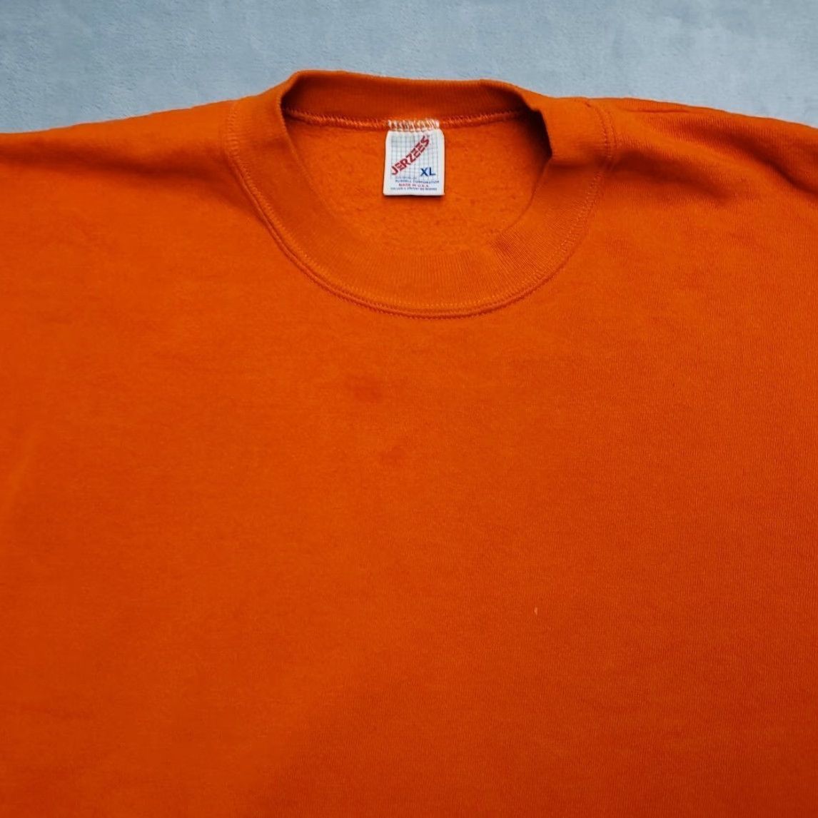 Jerzees VINTAGE Jerzees Sweatshirt Mens XL Orange Pullover Crewneck Made in USA Size US XL / EU 56 / 4 - 3 Thumbnail