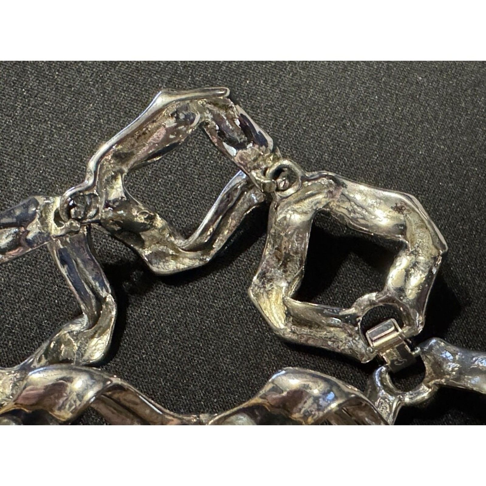 Other Goldette Bracelet Abbie & Andy Silver Tone 7in Size ONE SIZE - 4 Thumbnail