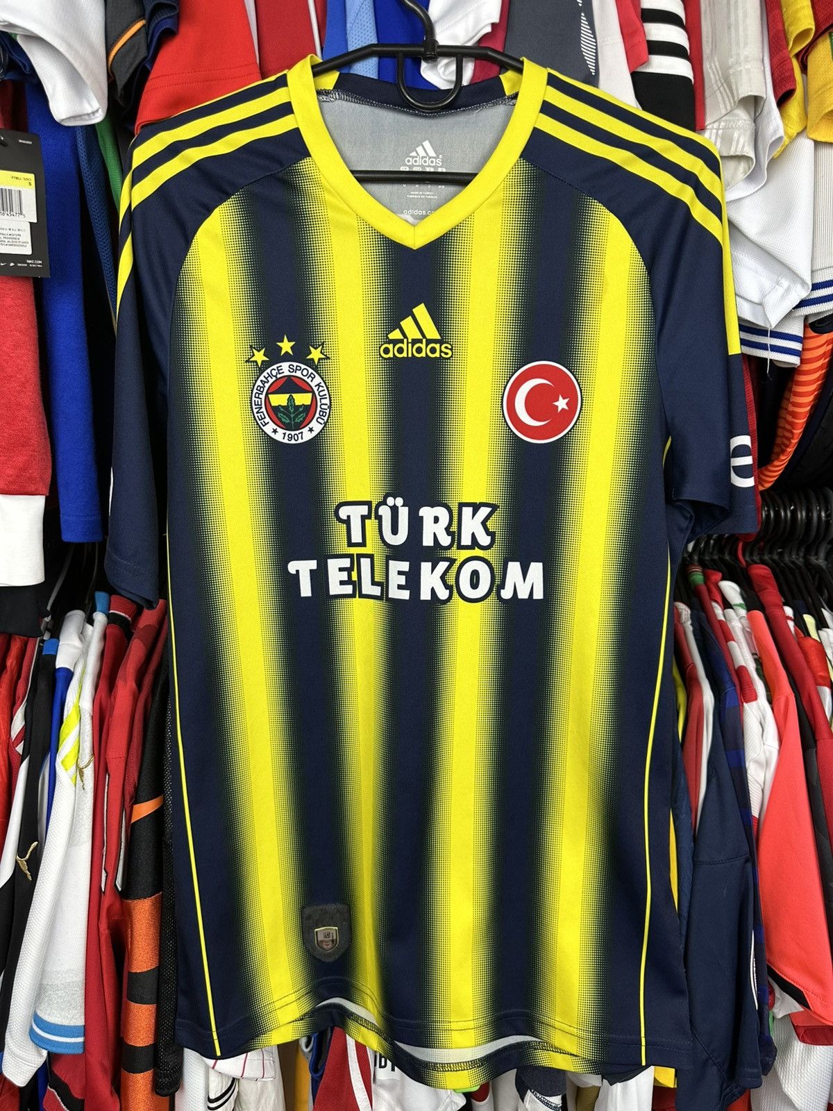 Adidas Adidas Fenerbahce 2013-14 Home Football Shirt Soccer Jersey Size US M / EU 48-50 / 2 - 1 Thumbnail