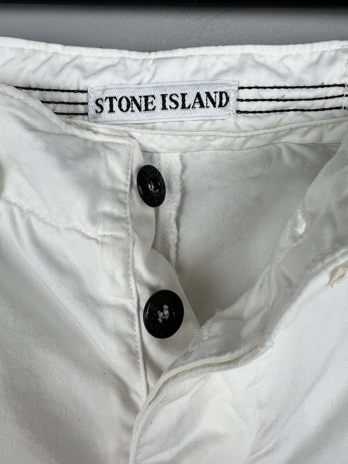 C.P. Company × Stone Island × Vintage Stone Island Vintage Yachting Shorts Chino White Size US 32 / EU 48 - 2 Thumbnail
