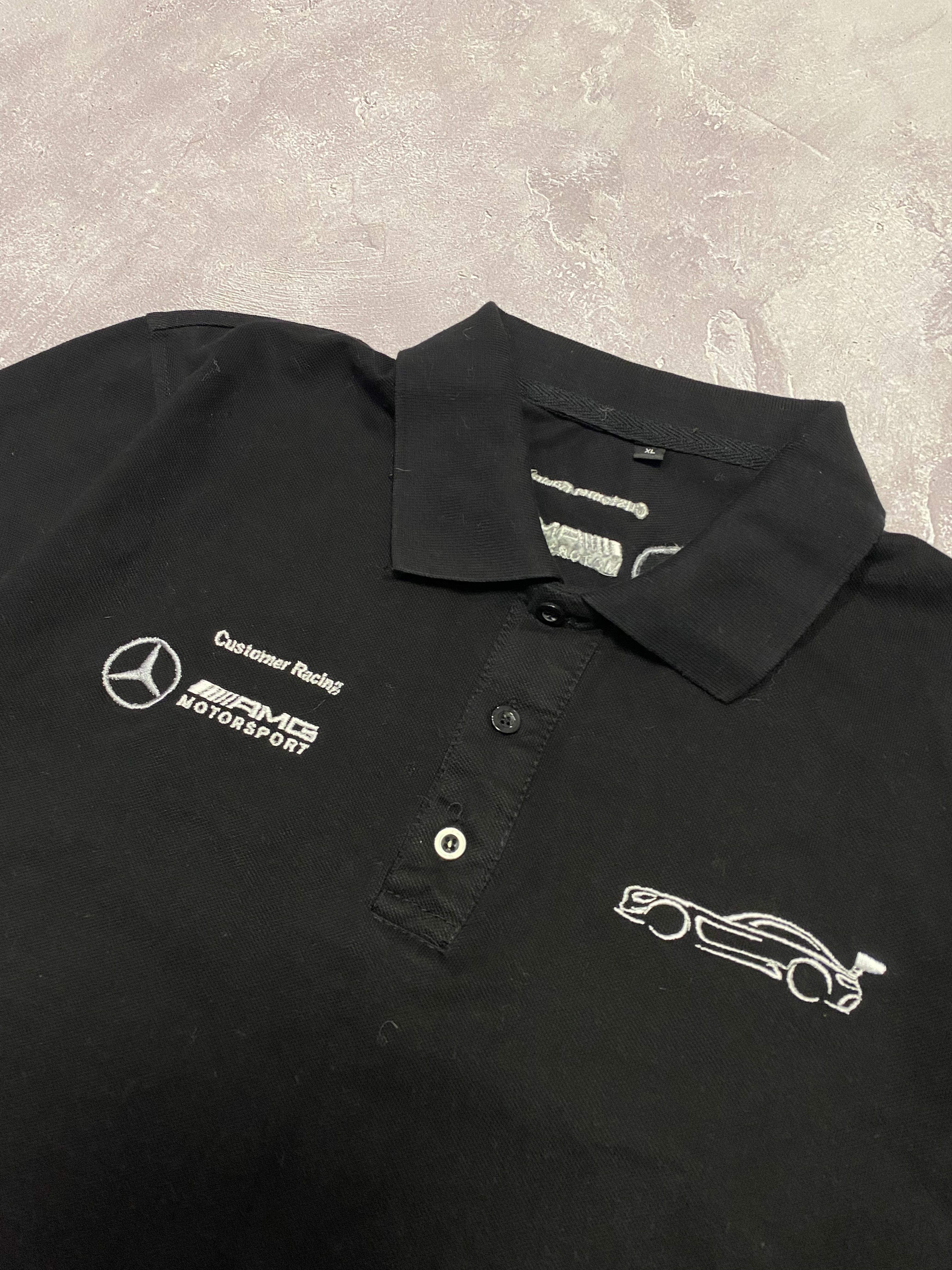 Mercedes-Benz × Vintage Vintage Mercedes Benz AMG Motorsport Polo T-Shirt Size US L / EU 52-54 / 3 - 3 Thumbnail