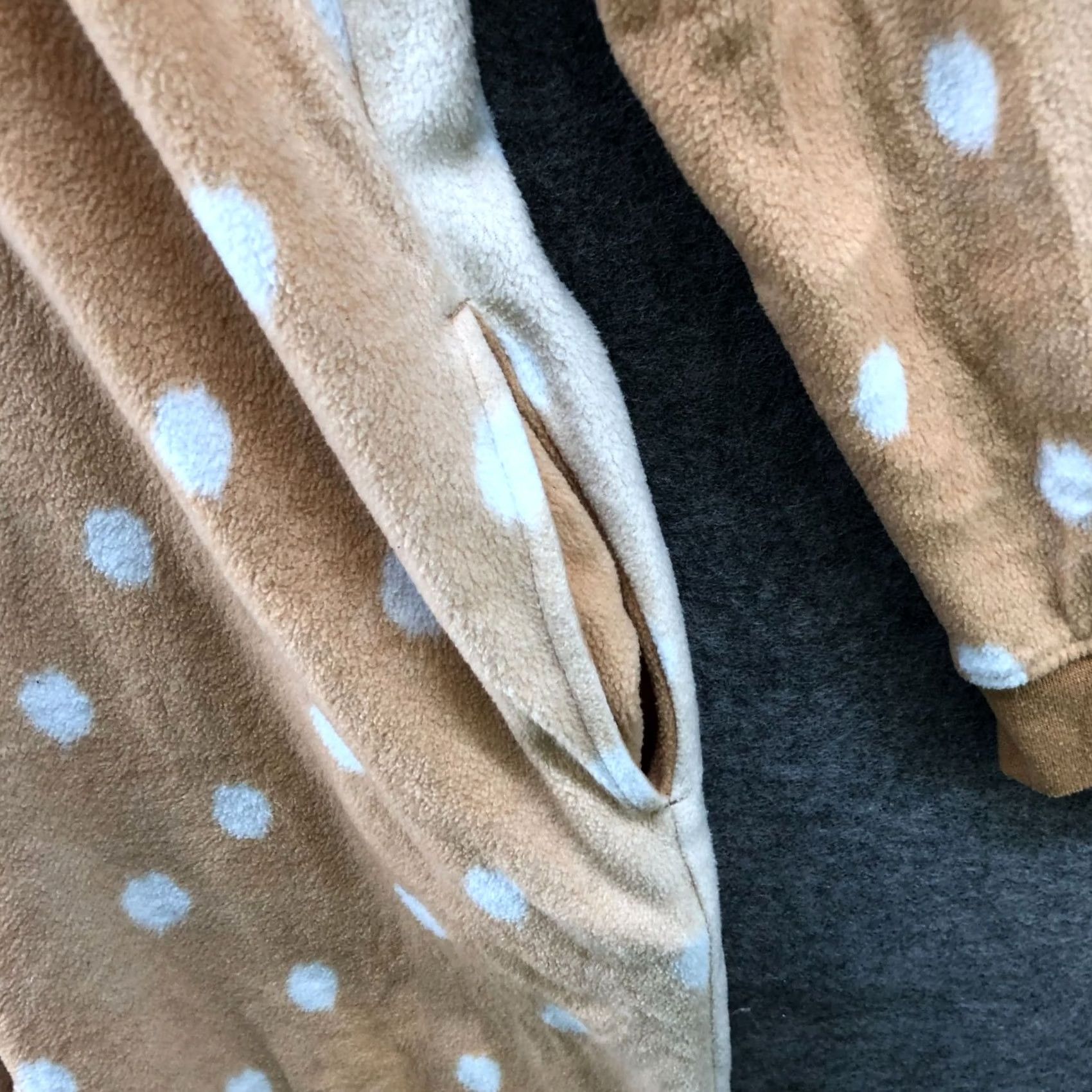 Vintage Womens S Deer Bambi Costume Fleece Jumpsuit Hooded Halloween Holiday, Brown, Fleece, Hooded, Size S, Halloween Theme, Unbranded, Regular Fit, Women’s Size 28" / US 6 / IT 42 - 6 Thumbnail