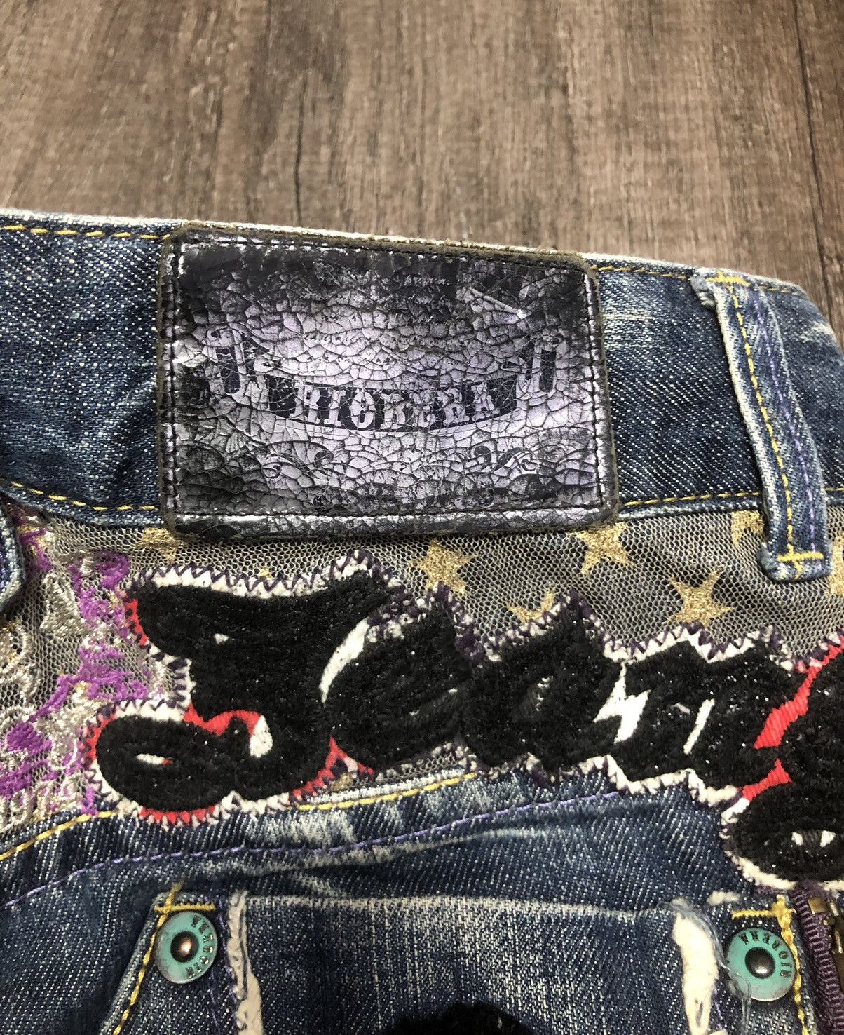 If Six Was Nine × Japanese Brand VINTAGE RIOBERA FLARE JEANS RARE DESIGN UNISEX Size US 30 / EU 46 - 14 Thumbnail