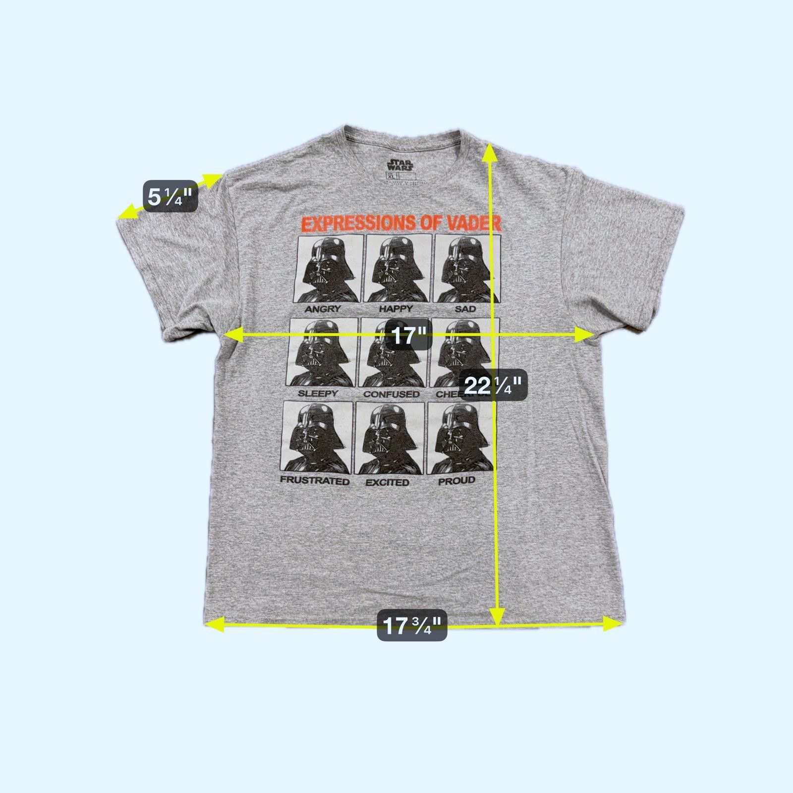 Star Wars Star Wars Expressions of Vader T-Shirt Gray - XL Size US XL / EU 56 / 4 - 4 Thumbnail