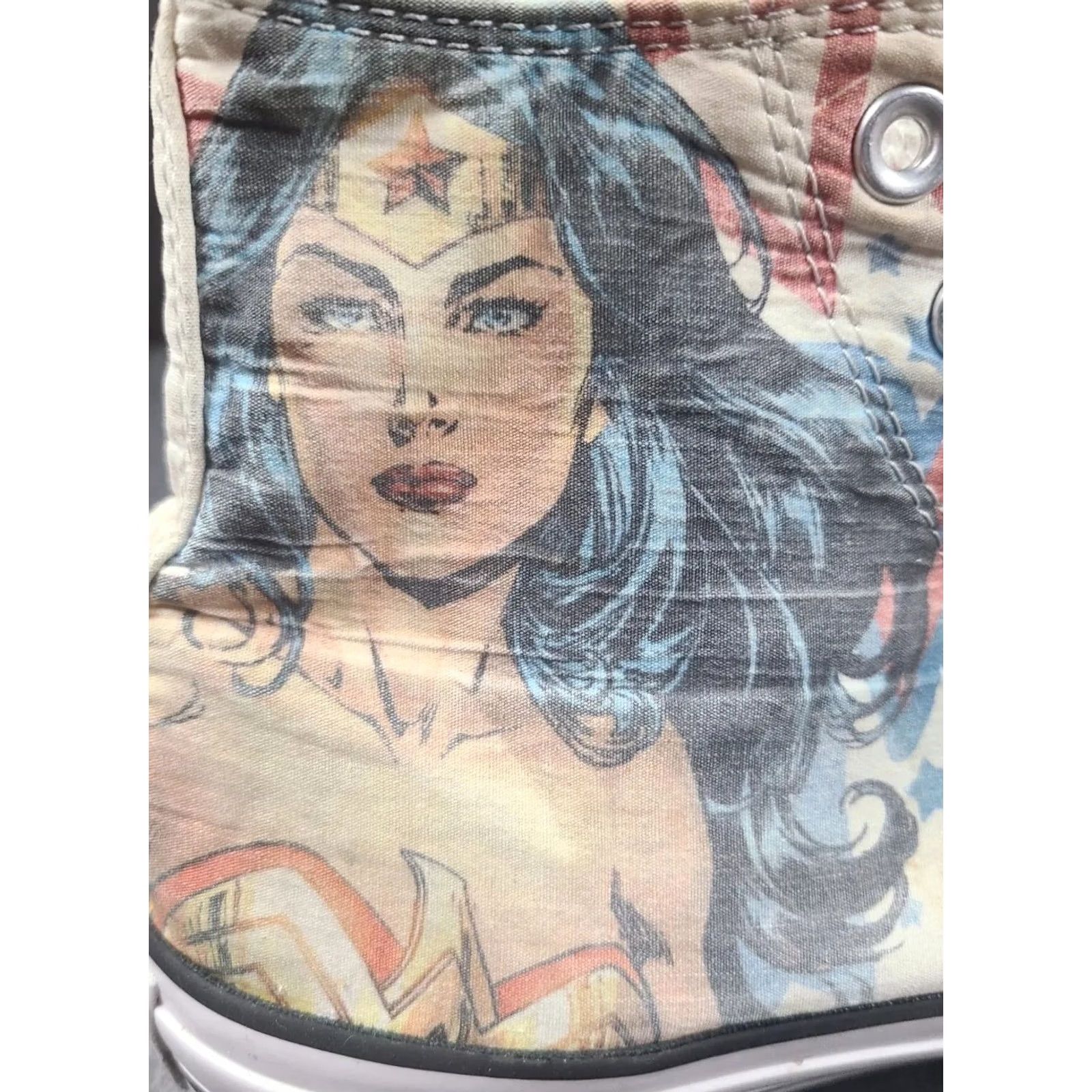 Converse Converse Chuck Taylor X DC Comics Wonder Woman High Top Sneaker Unisex Adults Size US 9.5 / UK 7.5 / EU 41 White Graphic Logo Size US 10 / IT 40 - 3 Thumbnail