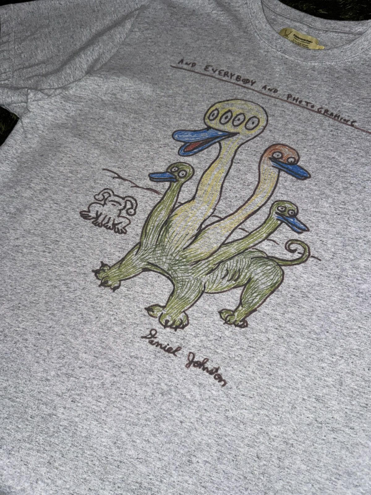 thisisneverthat [L] thisisneverthat x Daniel Johnston Duck T-Shirt Heather Size US L / EU 52-54 / 3 - 2 Thumbnail
