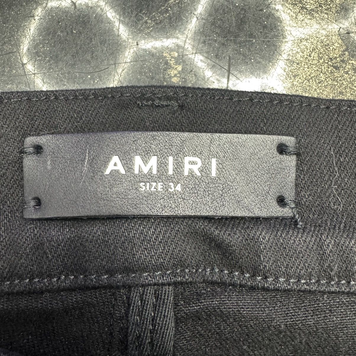 Amiri Amiri Blue Crystal Painter Jeans Black Size US 34 / EU 50 - 7 Thumbnail