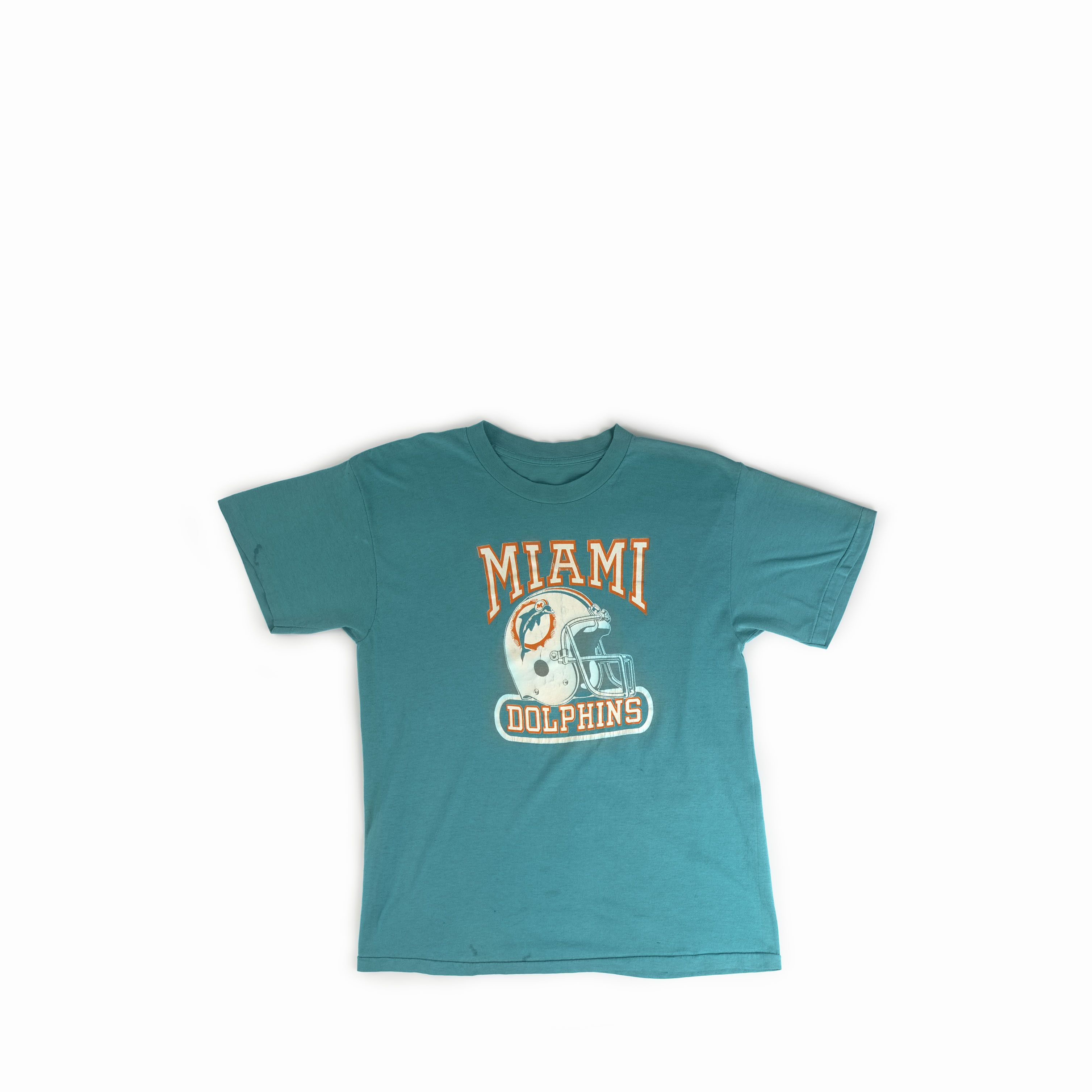 NFL Vintage 1980's Miami Dolphins NFL Tee Shirt Size US L / EU 52-54 / 3 - 1 Thumbnail
