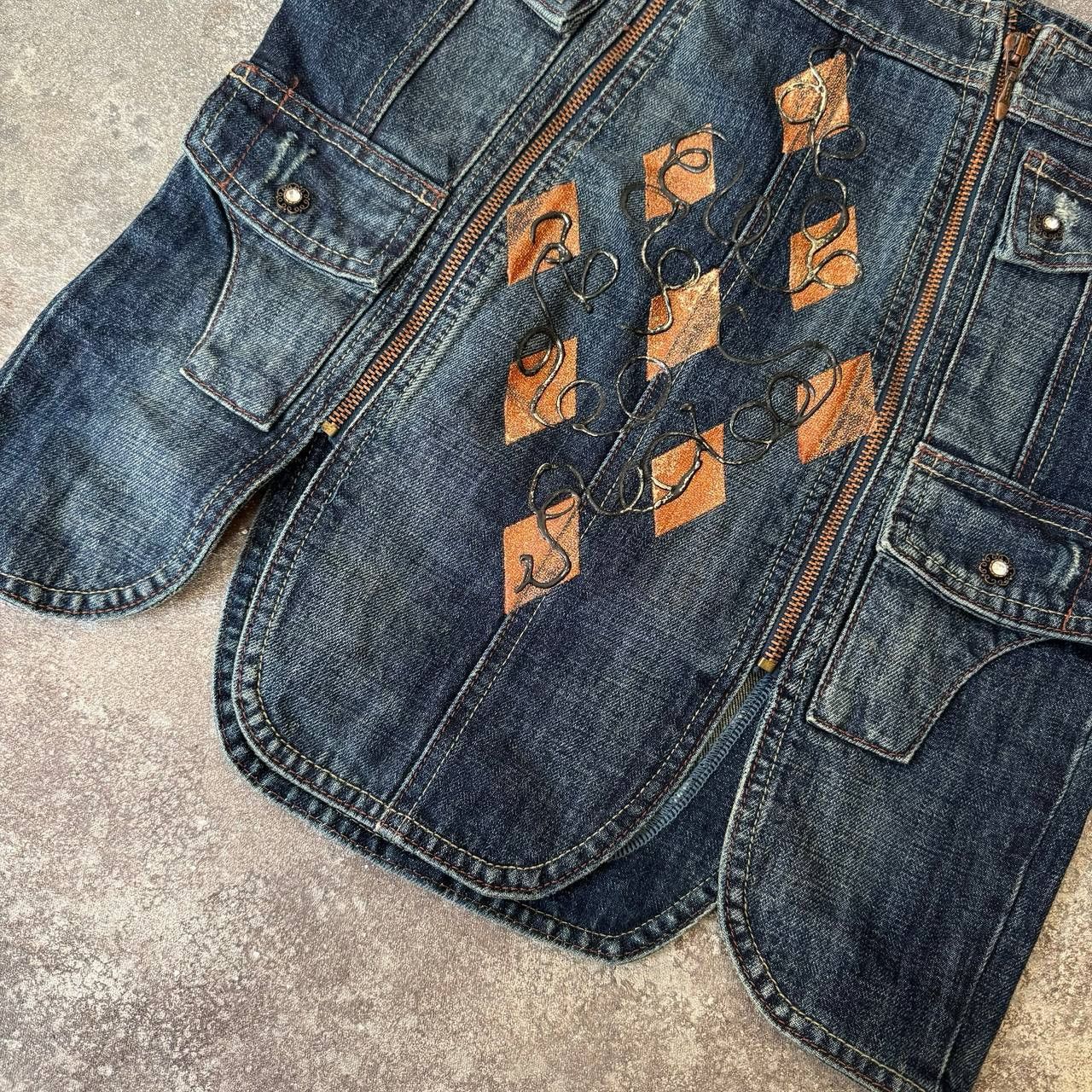 20471120 Amazing Zip Details Washed Skirt (Rick Ownes style) Size 30" / US 8 / IT 44 - 6 Thumbnail