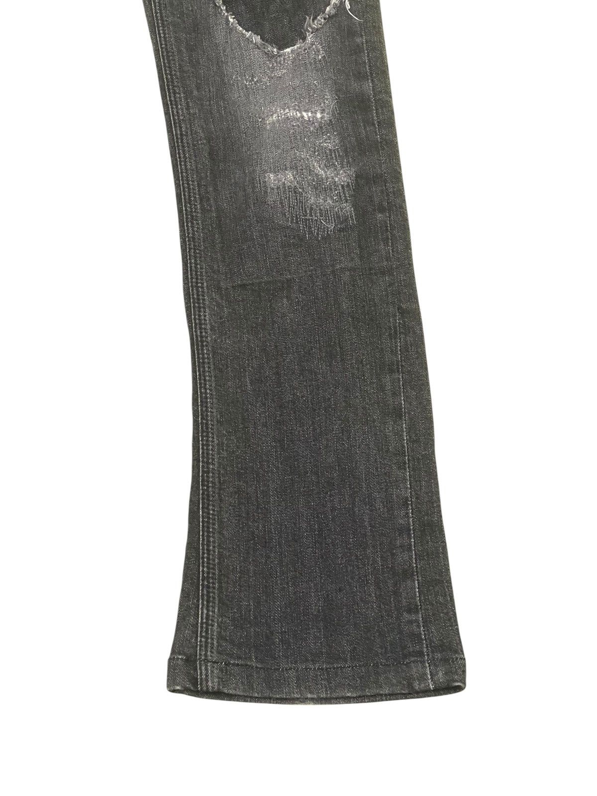 Japanese Brand Skinny Jeans Nicole Club Japan Patchwork Faded 2🟦5 Size US 30 / EU 46 - 3 Thumbnail